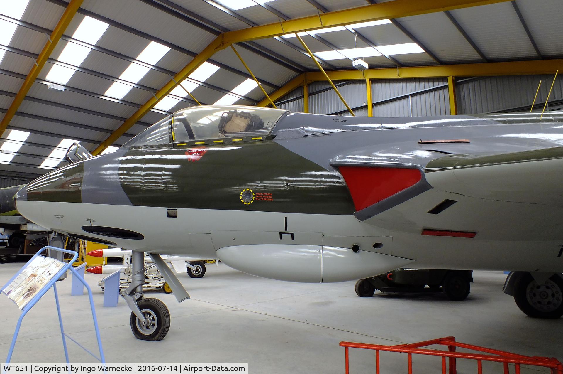 WT651, 1954 Hawker Hunter F.1 C/N 41H-665486, Hawker Hunter F1 at the Newark Air Museum