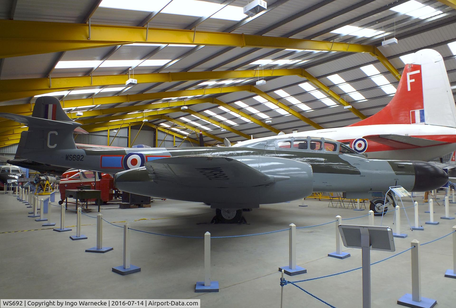 WS692, Gloster Meteor NF.12 C/N Not found WS692, Gloster Meteor NF12 at the Newark Air Museum