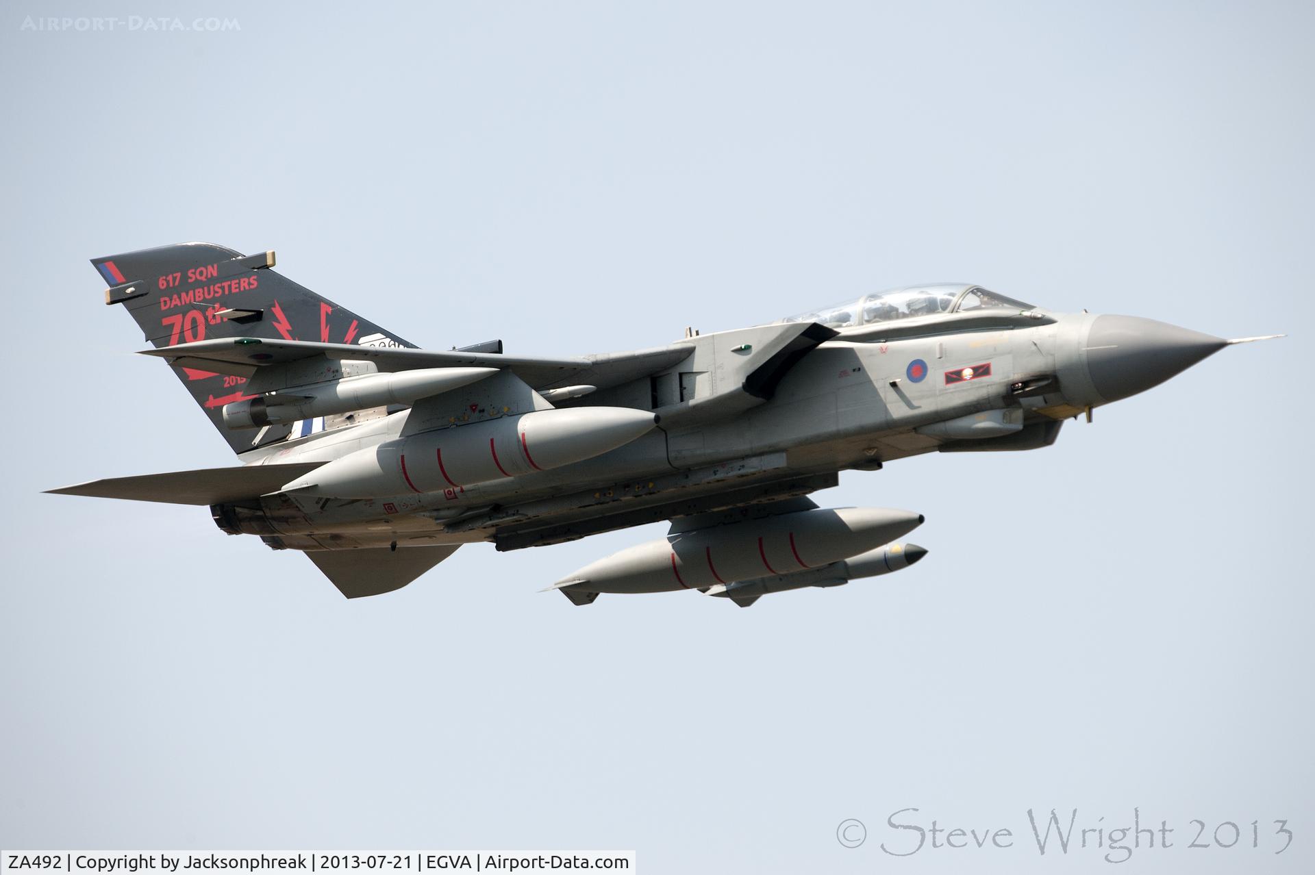 ZA492, 1983 Panavia Tornado GR.4 C/N 310/BS108/3144, RIAT 2013 RAF Fairford UK