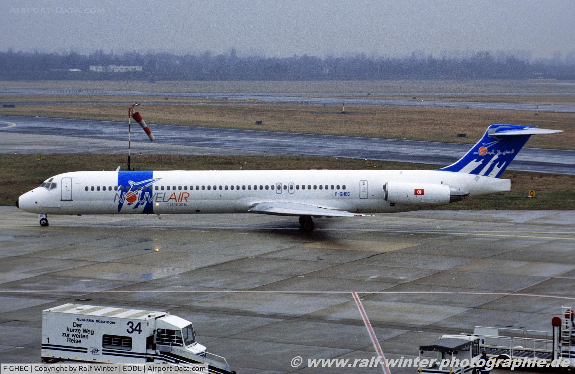 F-GHEC, 1987 McDonnell Douglas MD-83 (DC-9-83) C/N 49662, McDonnell Douglas MD-83 - BJ LBT Nouvelair Tunisie - 49662 - F-GHEC - DUS