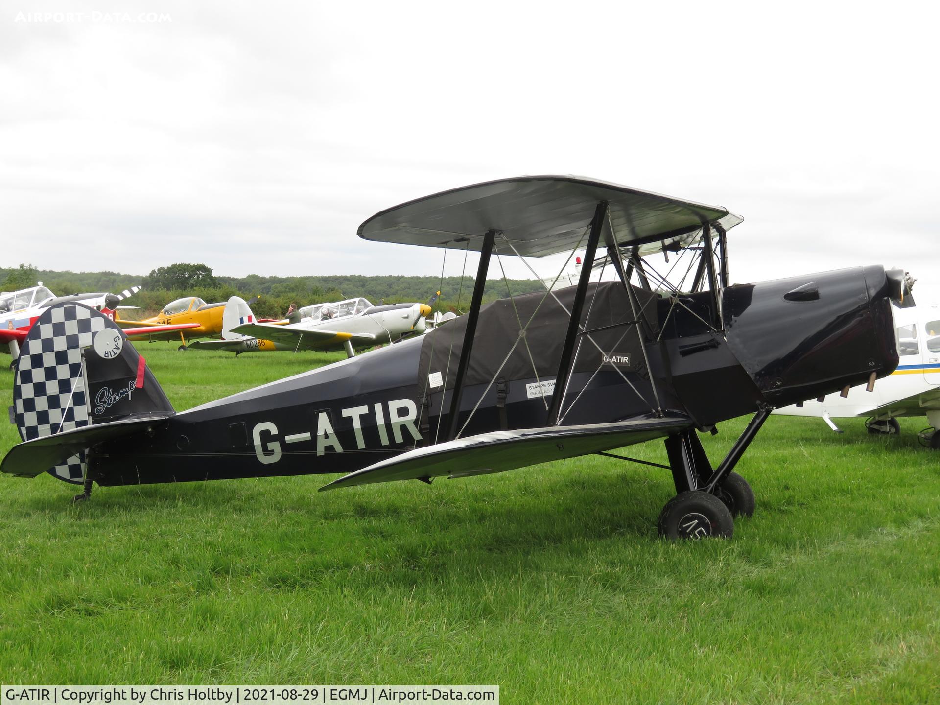 G-ATIR, 1948 Stampe-Vertongen SV-4C C/N 1047, Visiting the Little Gransden Airshow Cambs. 2021