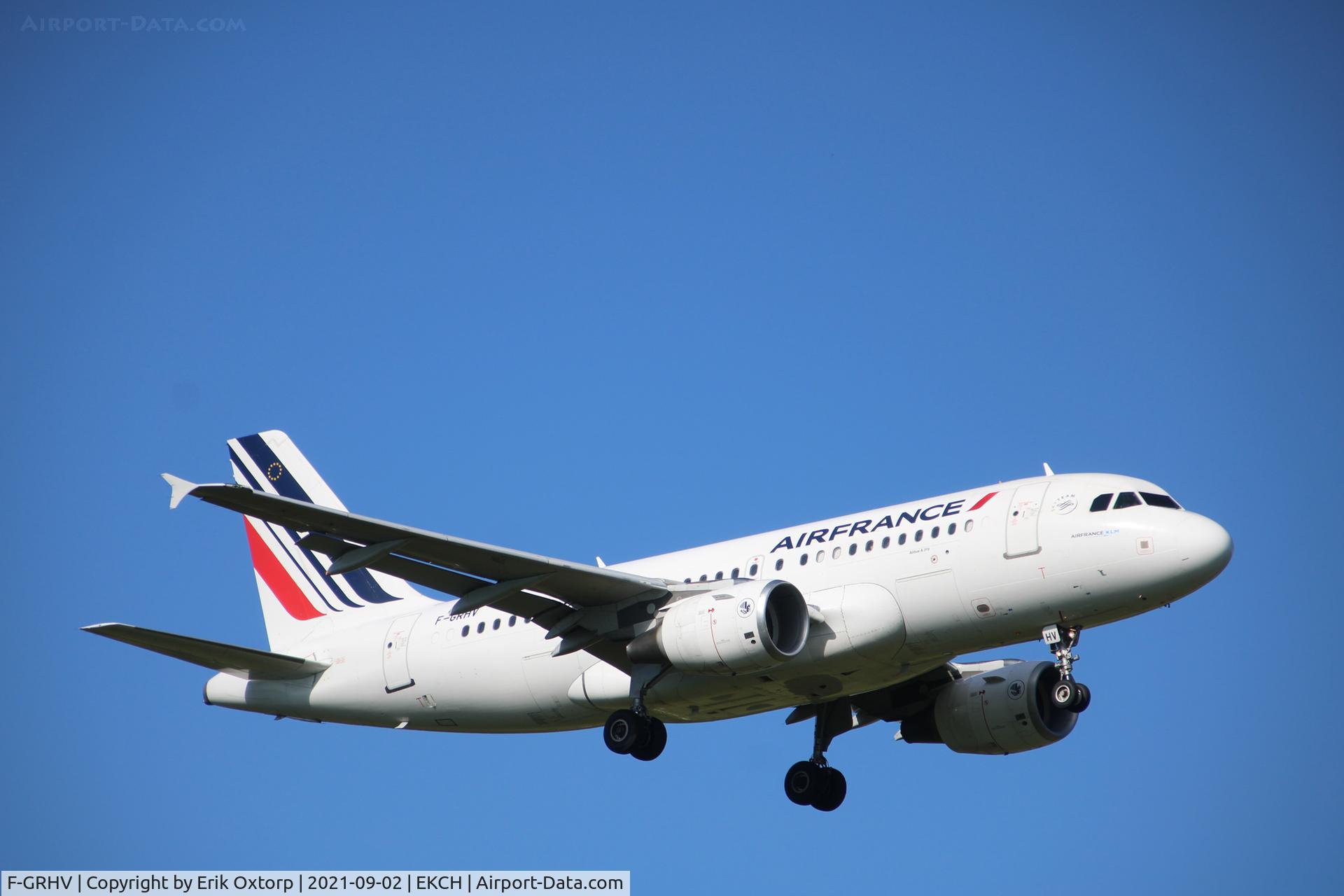 F-GRHV, 2001 Airbus A319-111 C/N 1505, F-GRHV landing rw 04L