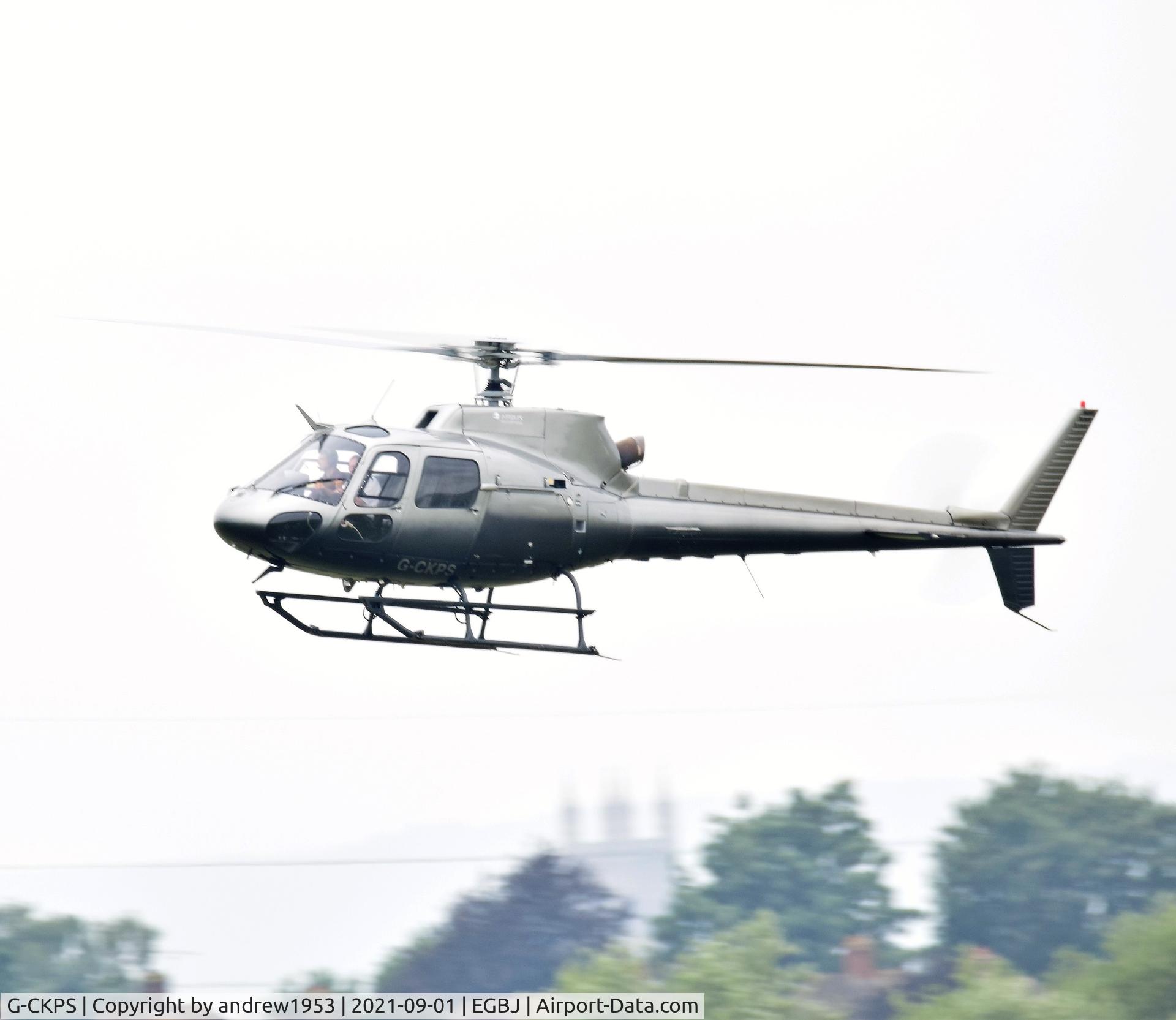 G-CKPS, Aerospatiale AS-350B-2 Ecureuil C/N 2109, G-CKPS at Gloucestershire Airport.