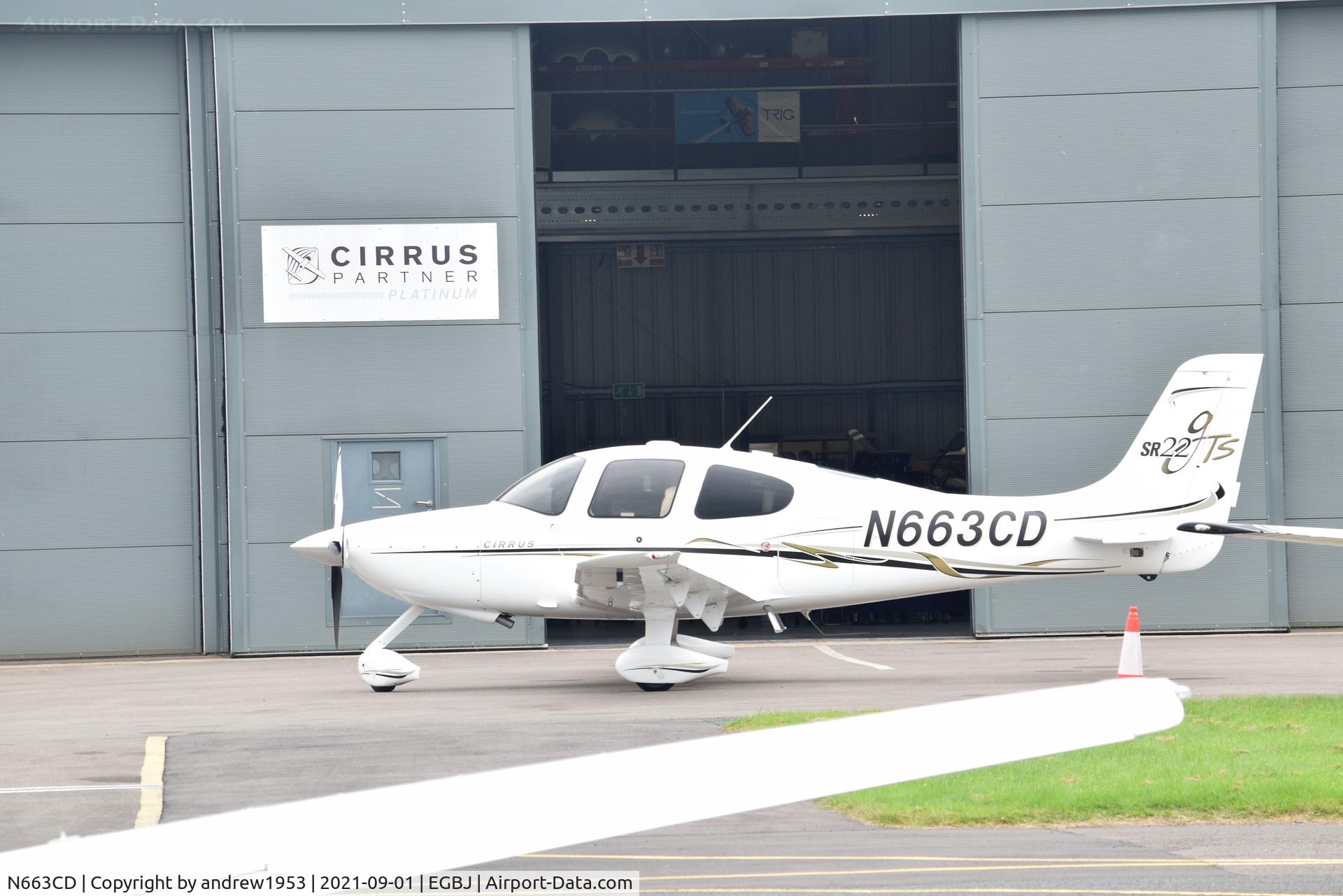 N663CD, 2006 Cirrus SR22 C/N 1847, N663CD at Gloucestershire Airport.