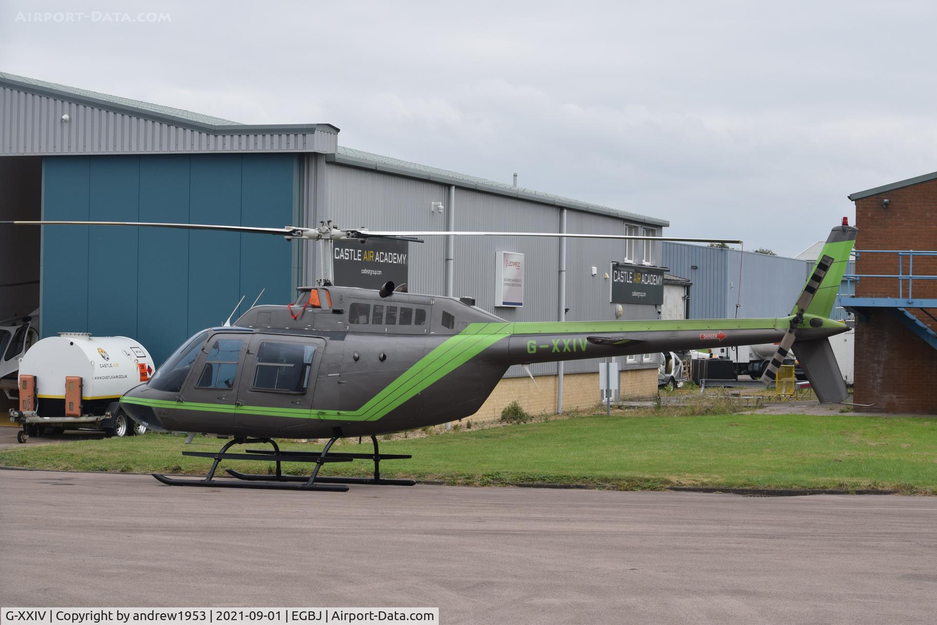 G-XXIV, 1989 Agusta AB-206B JetRanger II C/N 8717, G-XXIV at Gloucestershire Airport.