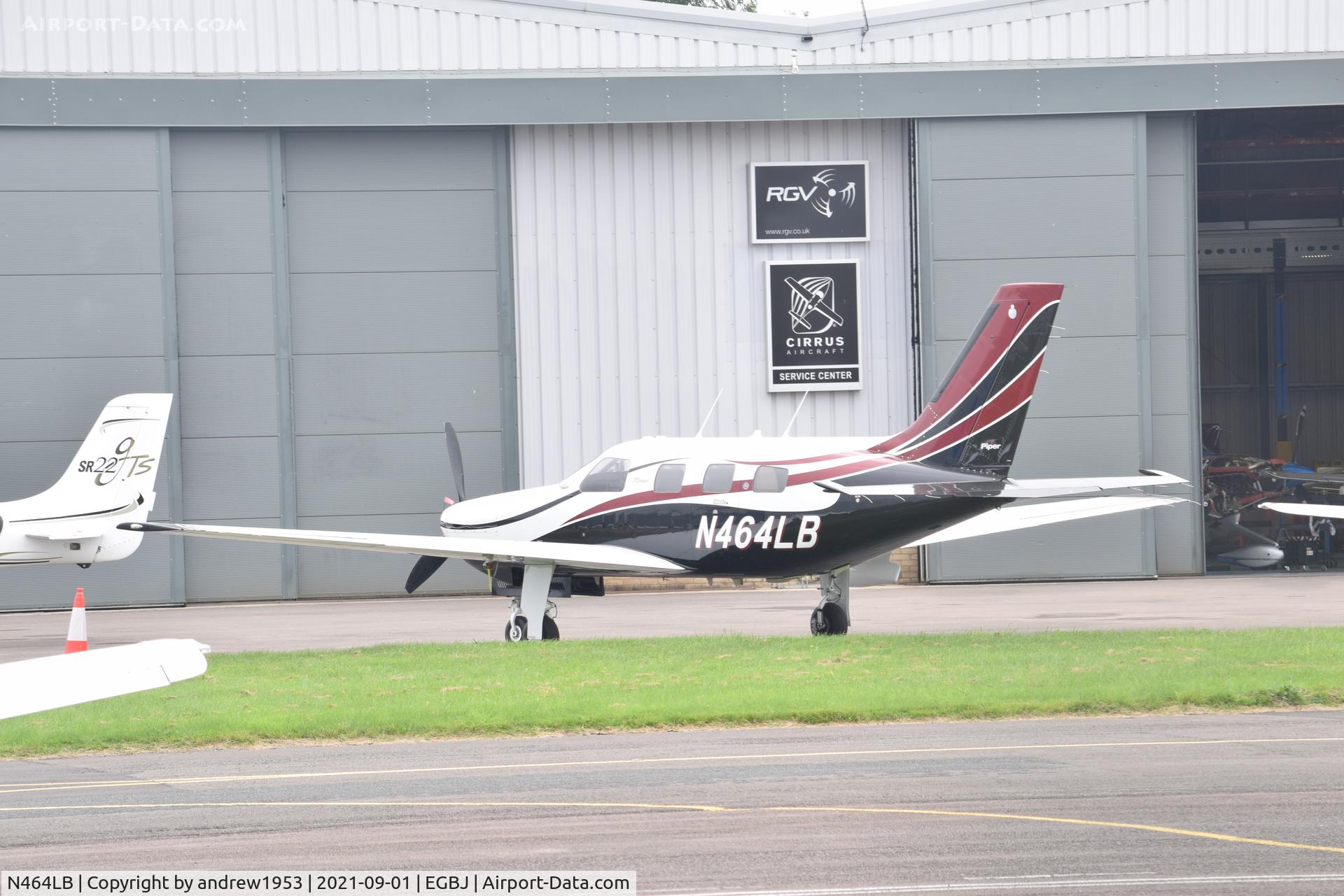 N464LB, 1993 Piper PA-46-350P Malibu Mirage C/N 4622139, N464LB at Gloucestershire Airport.