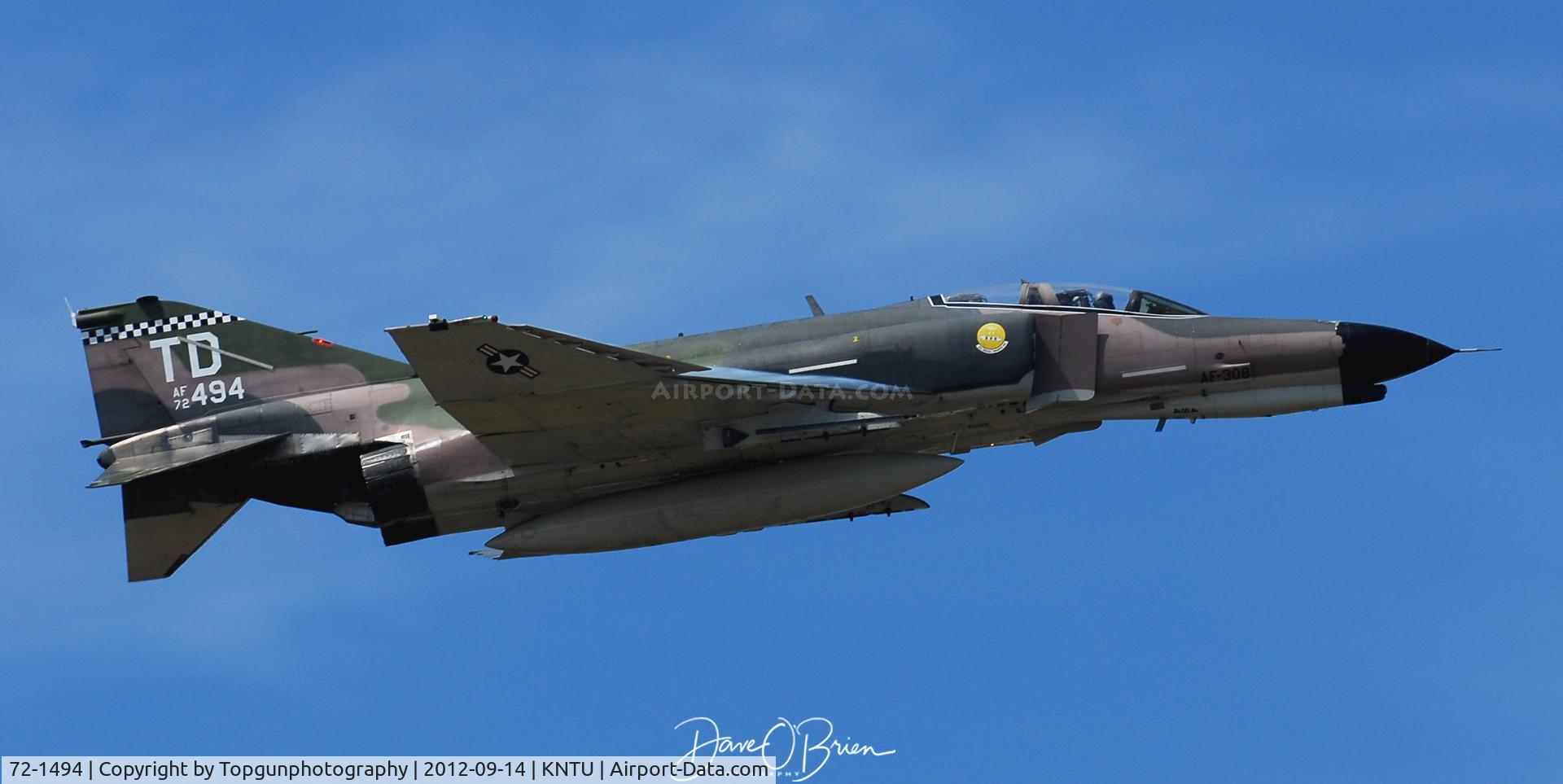 72-1494, McDonnell Douglas QF-4E Phantom II C/N 4498, Phantom demo off