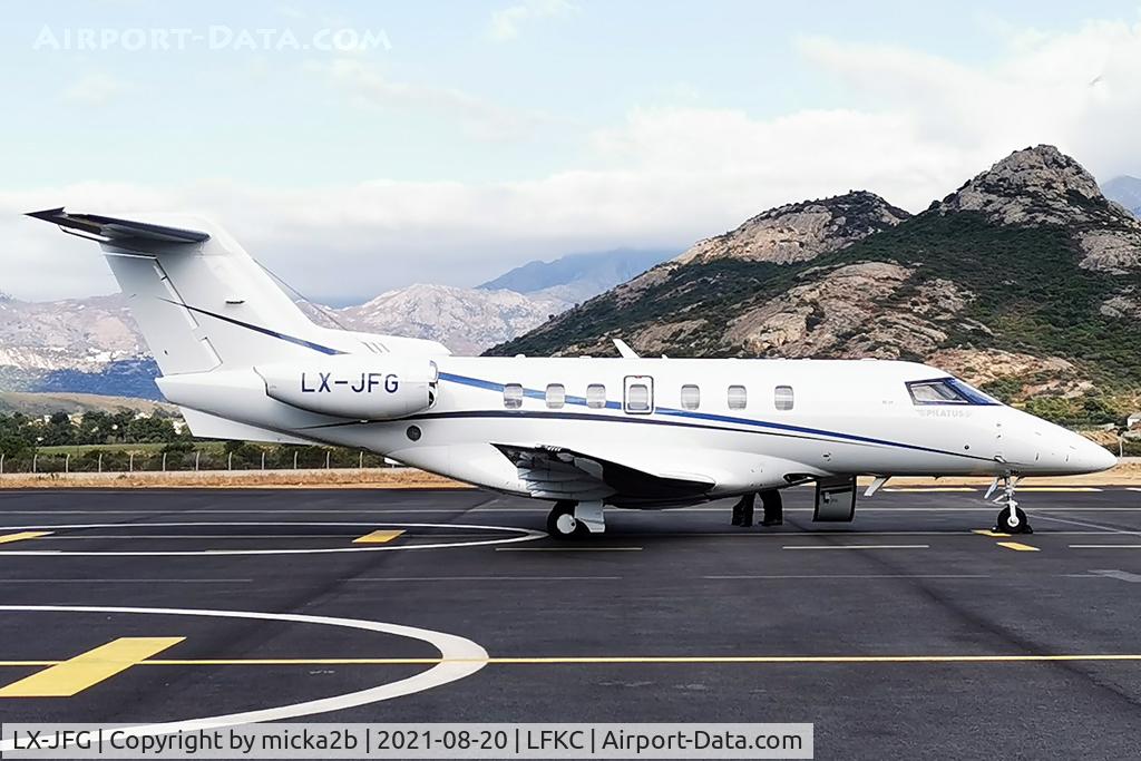 LX-JFG, 2018 Pilatus PC-24 C/N 104, Parked