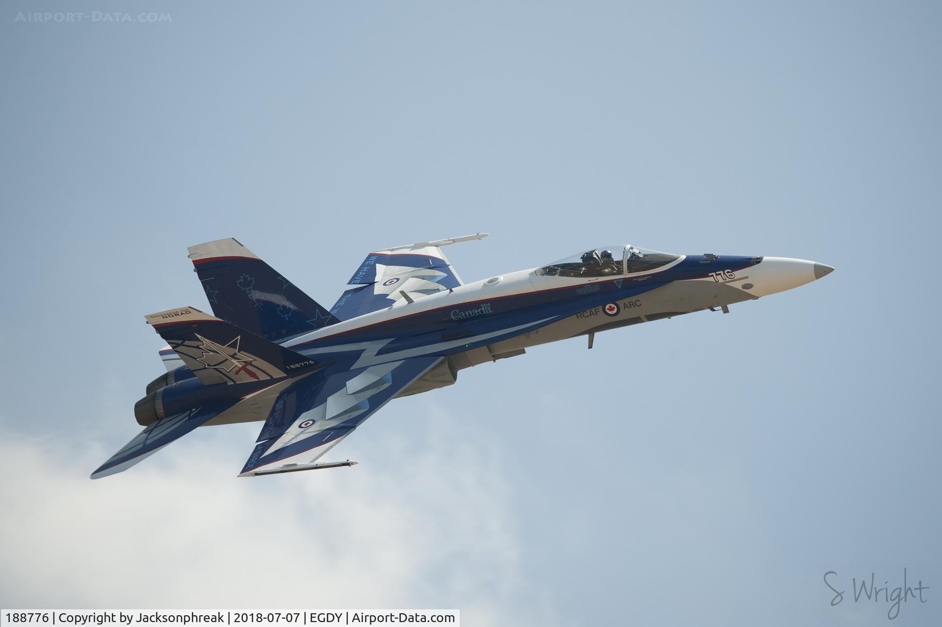 188776, 1987 McDonnell Douglas CF-188A Hornet C/N 0525/A435, RNAS Yeovilton Air Day 2018