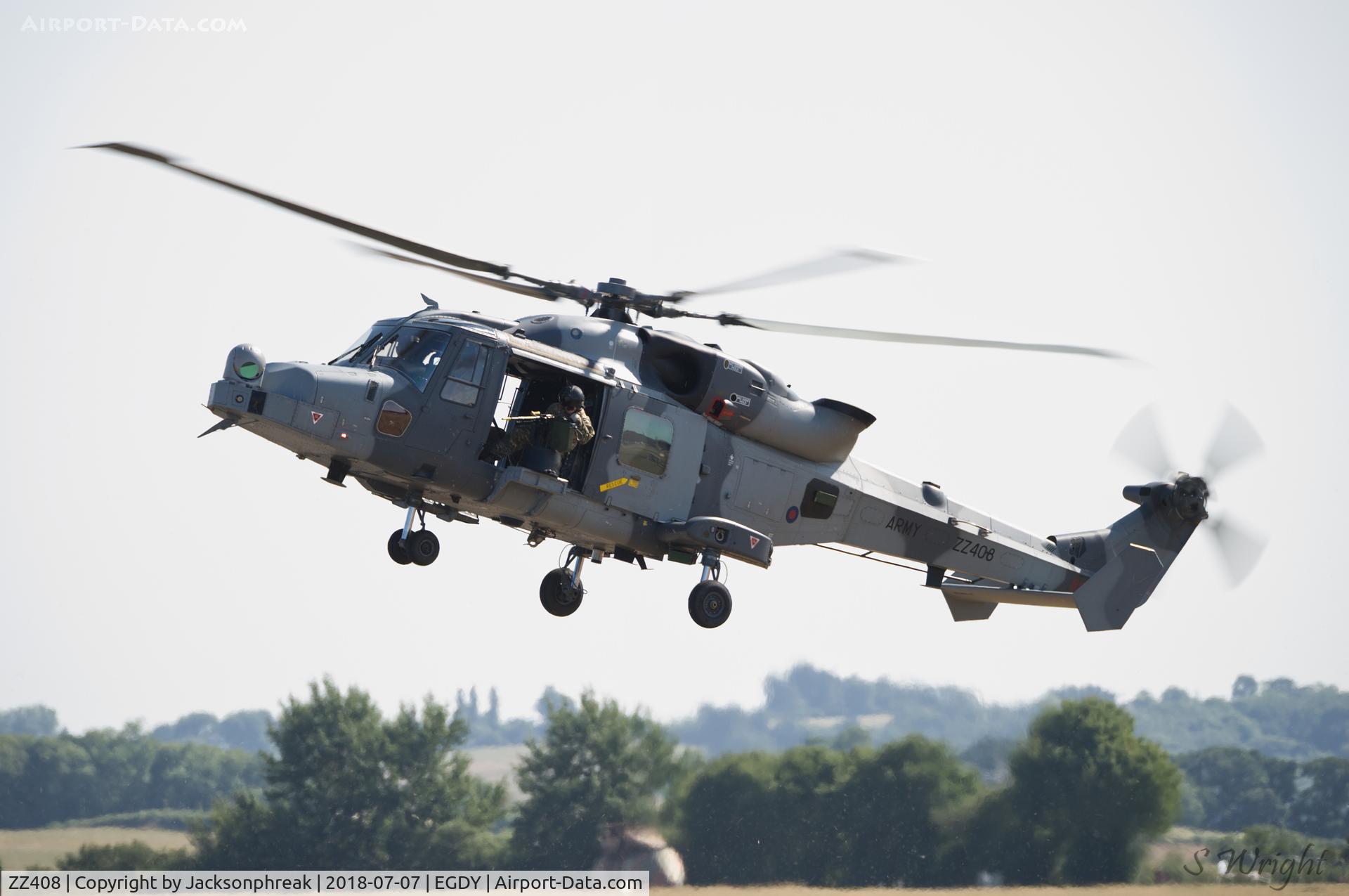 ZZ408, 2011 AgustaWestland AW-159 Wildcat AH.1 C/N 478, RNAS Yeovilton Air Day 2018