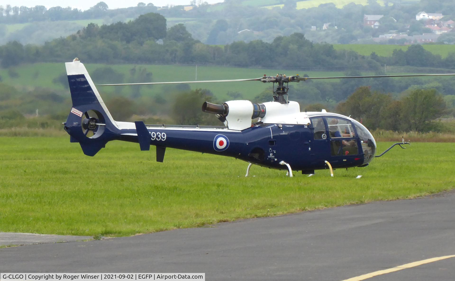 G-CLGO, 1978 Westland SA-341C Gazelle HT2 C/N WA1750, Previously XZ939 in RAF service.