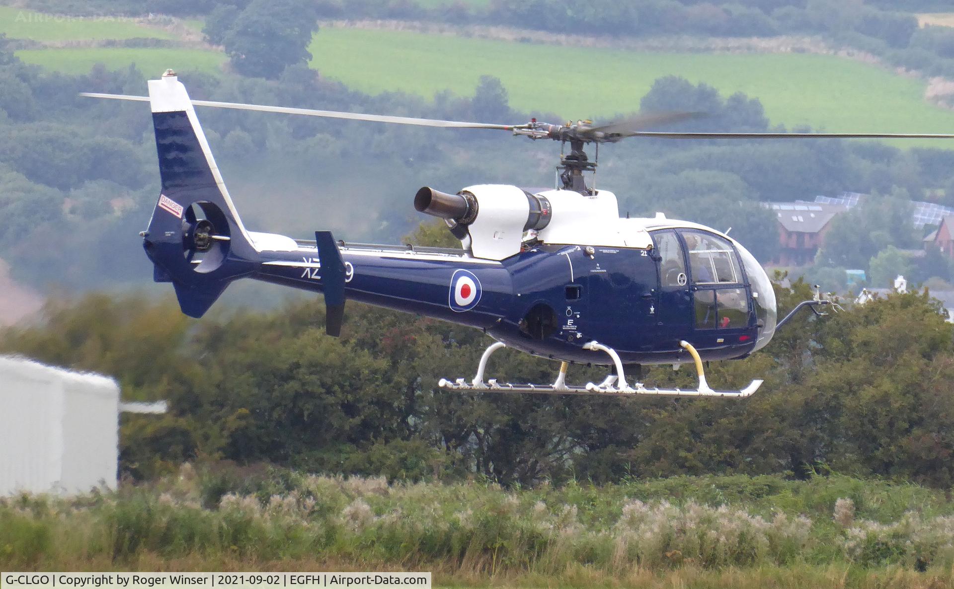 G-CLGO, 1978 Westland SA-341C Gazelle HT2 C/N WA1750, Previously XZ939 in RAF service.