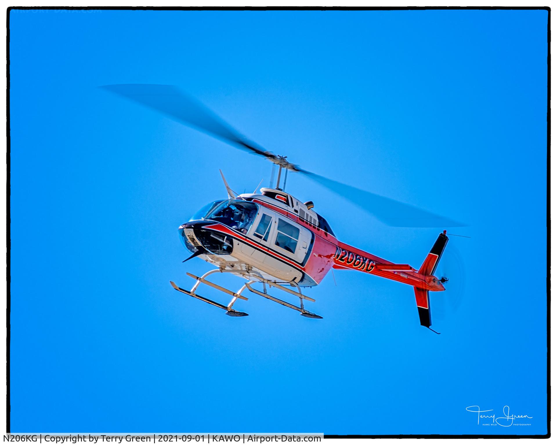 N206KG, 1980 Bell 206B C/N 3078, KAWO