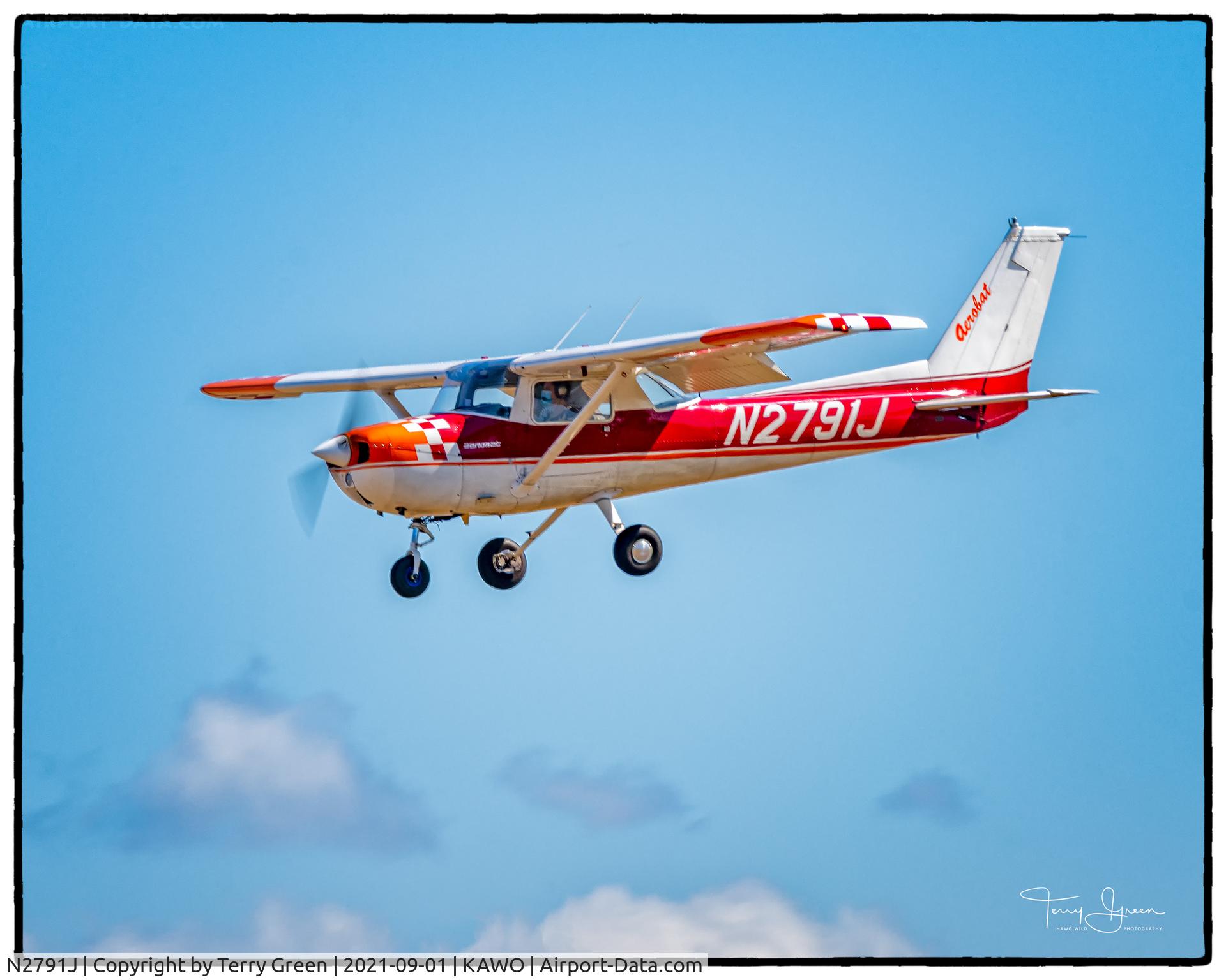 N2791J, 1975 Cessna A150M Aerobat C/N A1500603, KAWO