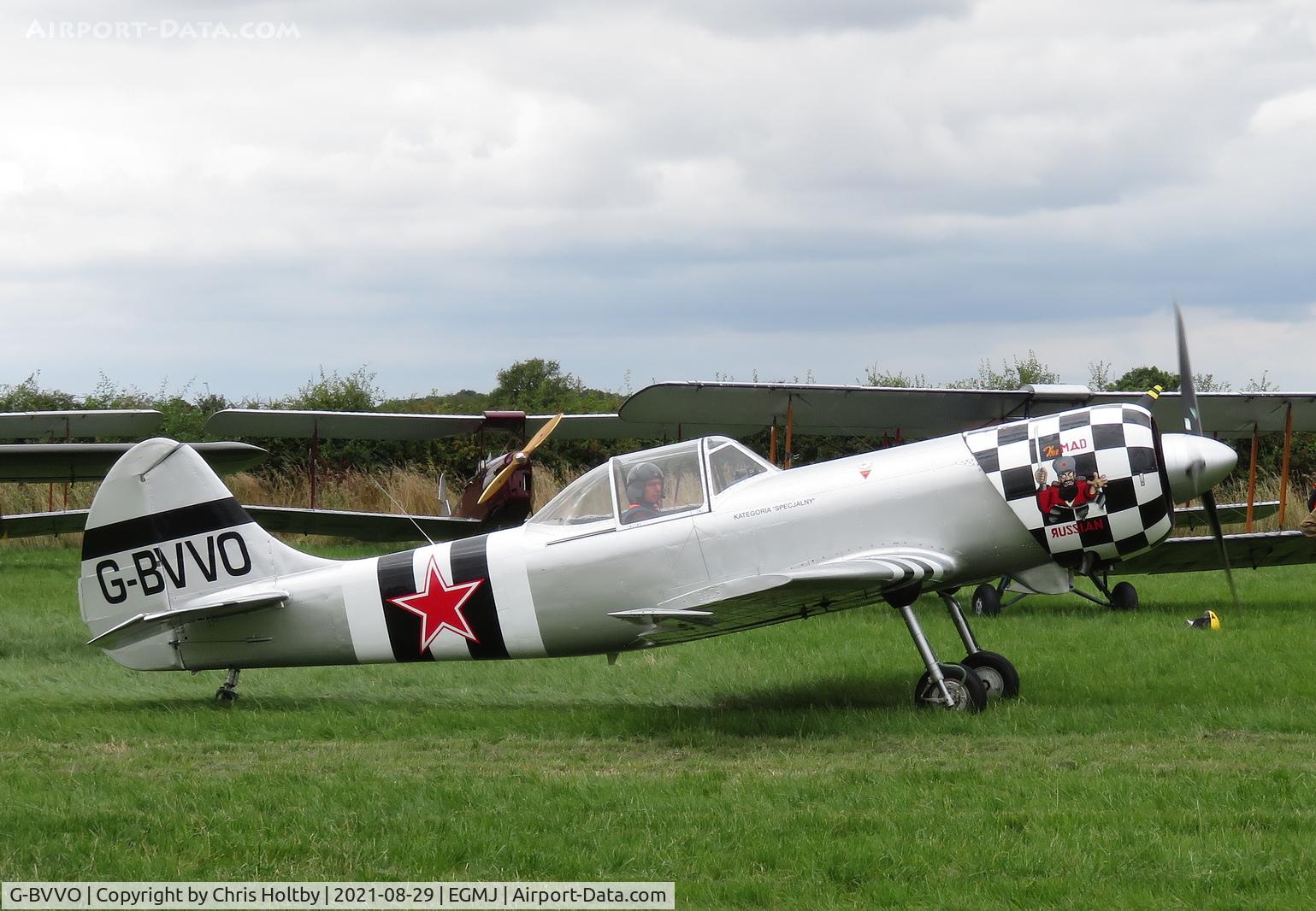G-BVVO, 1985 Yakovlev Yak-50 C/N 853007, Splendid Yak 50 at Little Gransden Airshow 2021