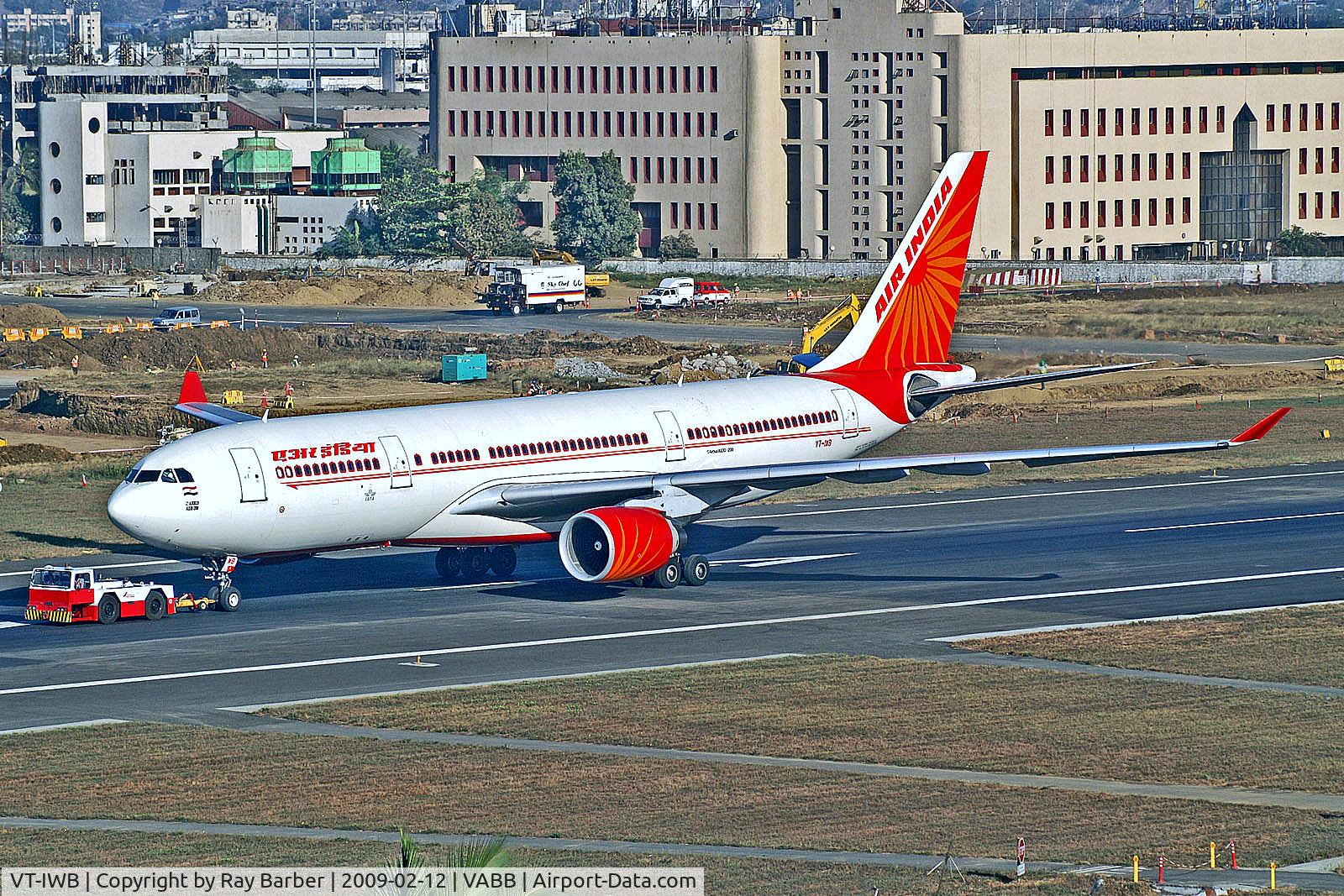 VT-IWB, 2000 Airbus A330-223 C/N 362, VT-IWB   Airbus A330-223 [362] (Air India) Mumbai-Chhatrapati Shivaji Int'l~VT 12/02/2009