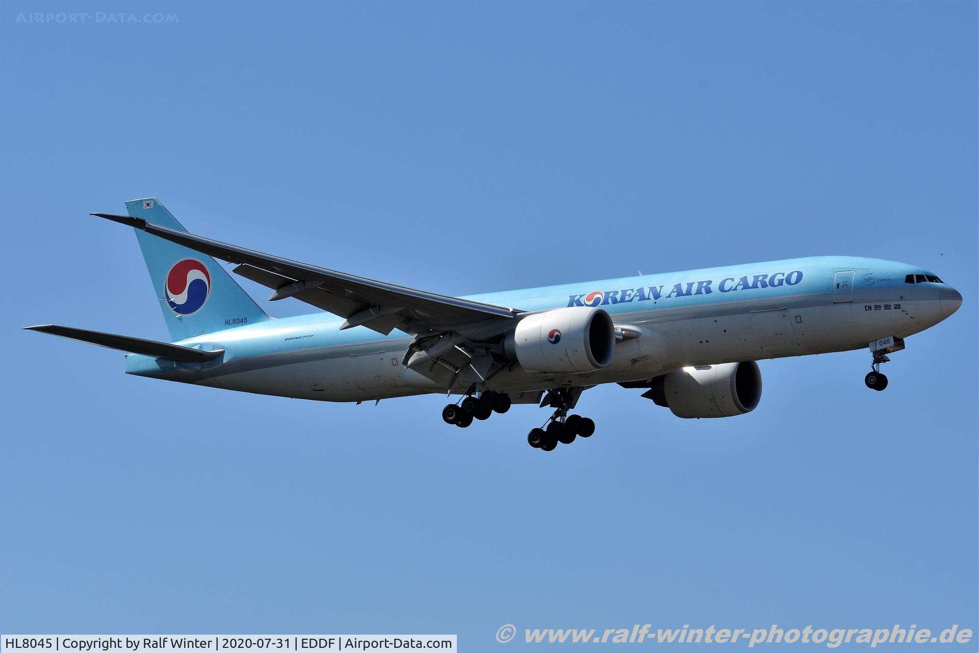HL8045, 2016 Boeing 777-FB5 C/N 62695, Boeing 777-FB5 - KE KAL Korean Air - 62695 - HL8045 - 31.07.2020 - FRA