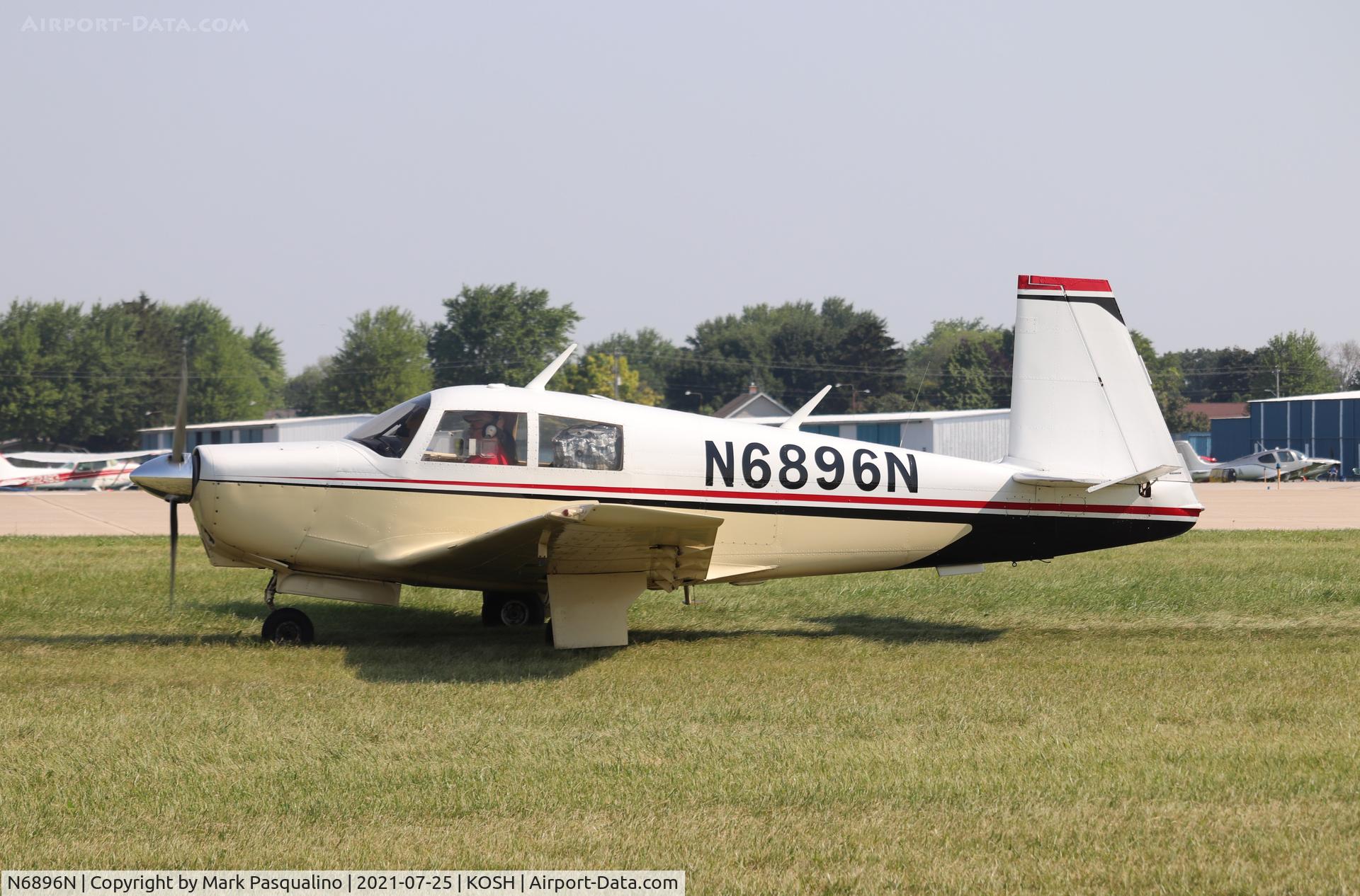 N6896N, 1968 Mooney M20C Ranger C/N 680165, Mooney M20C