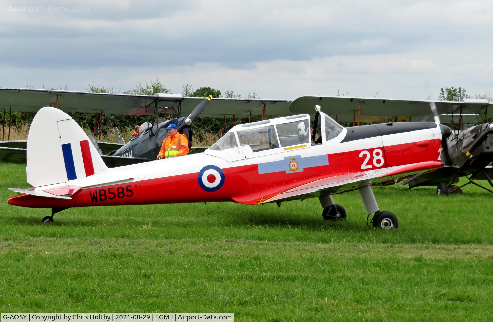 G-AOSY, 1950 De Havilland DHC-1 Chipmunk T.10 C/N C1/0037, 1950 Chipmunk at the Little Gransden Airshow 2021