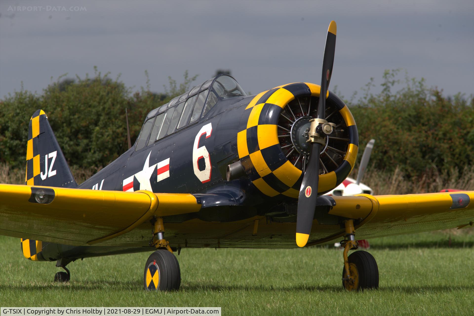 G-TSIX, 1948 North American AT-6C Harvard IIA C/N 88-9725, At the Little Gransden Airshow 2021