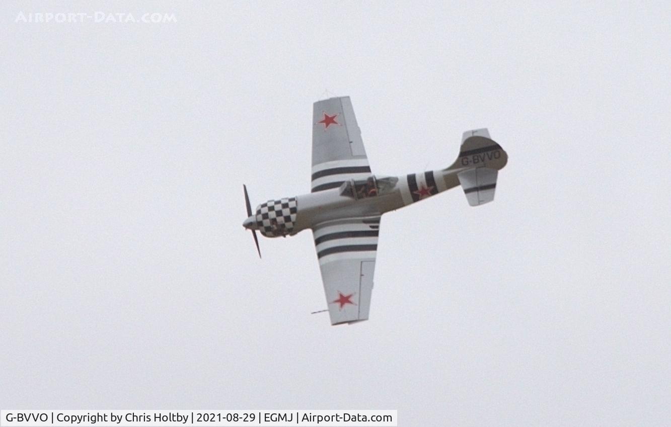 G-BVVO, 1985 Yakovlev Yak-50 C/N 853007, Flying display by the YAK 50 at the Little Gransden Airshow 2021