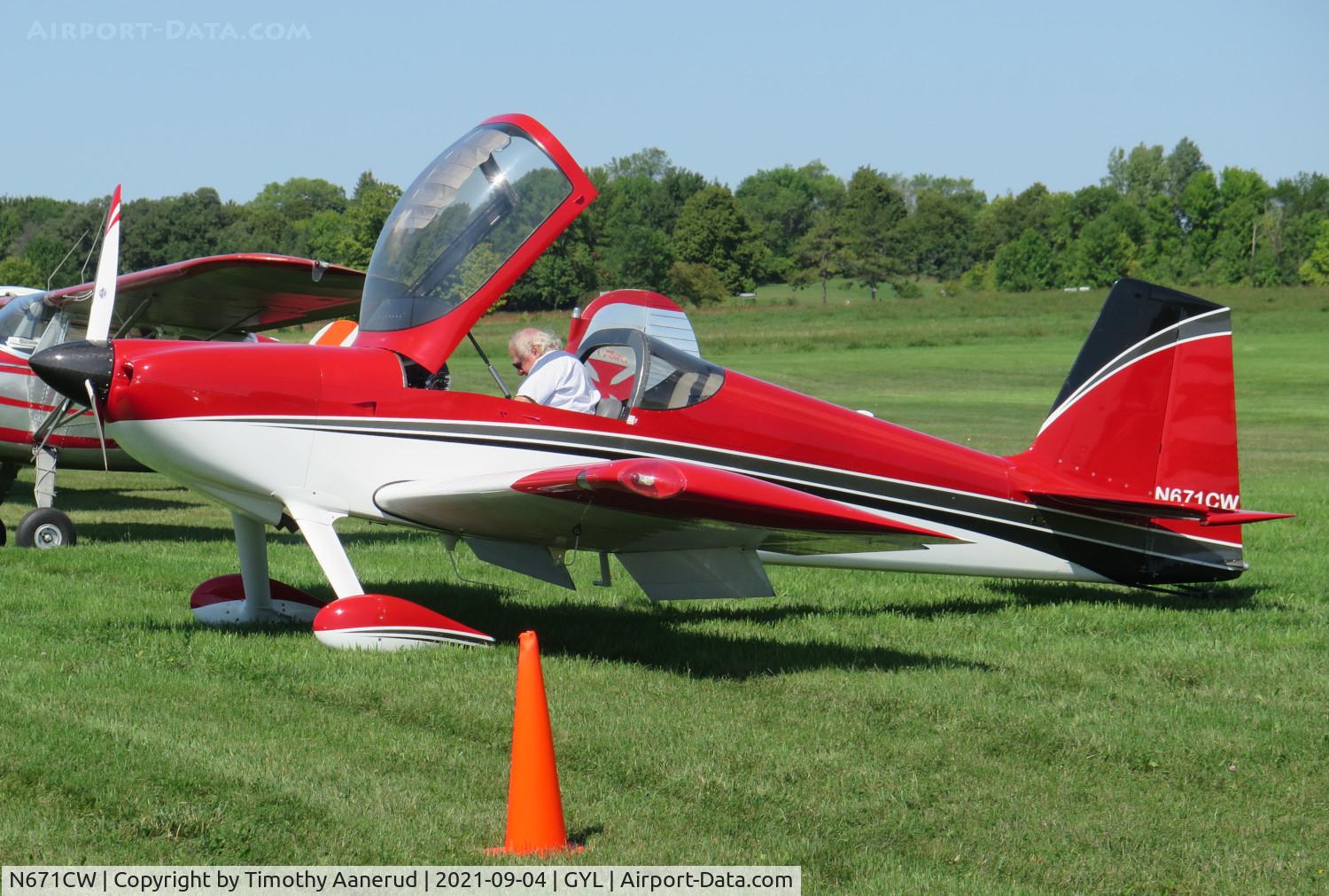 N671CW, 2014 Vans RV-7 C/N 70291, 2014 Vans RV-7, c/n: 70291, EAA Chapter 1658 Annual Sweet Corn & Bratwurst Fly In