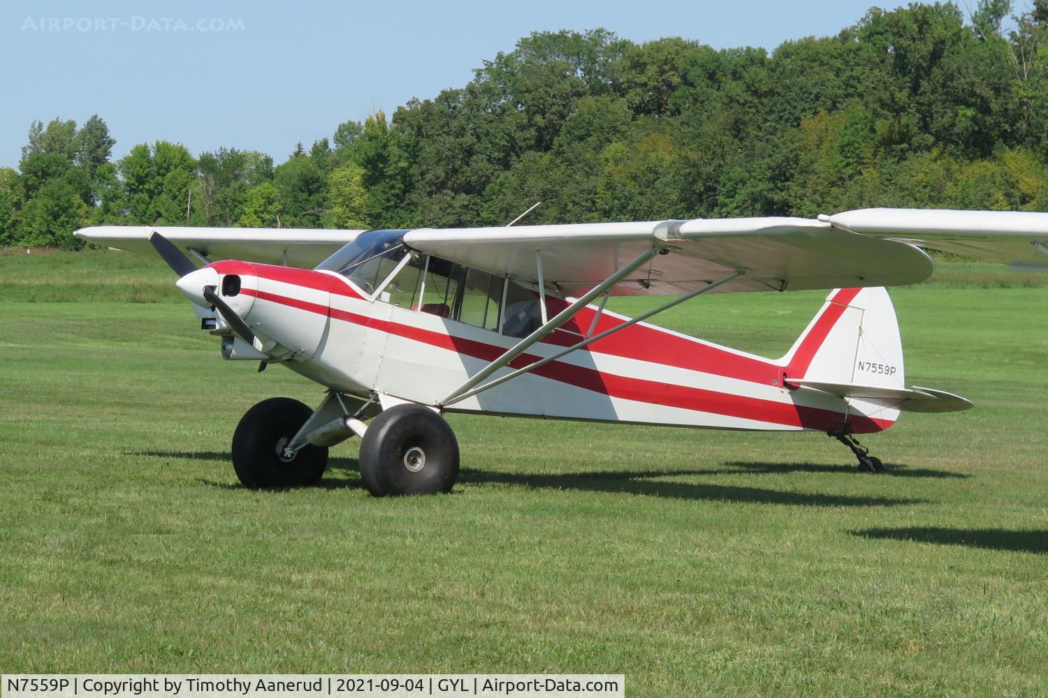 N7559P, 1961 Piper PA-18-150 Super Cub C/N 18-7768, 1961 Piper PA-18-150, c/n: 18-7768, EAA Chapter 1658 Annual Sweet Corn & Bratwurst Fly In