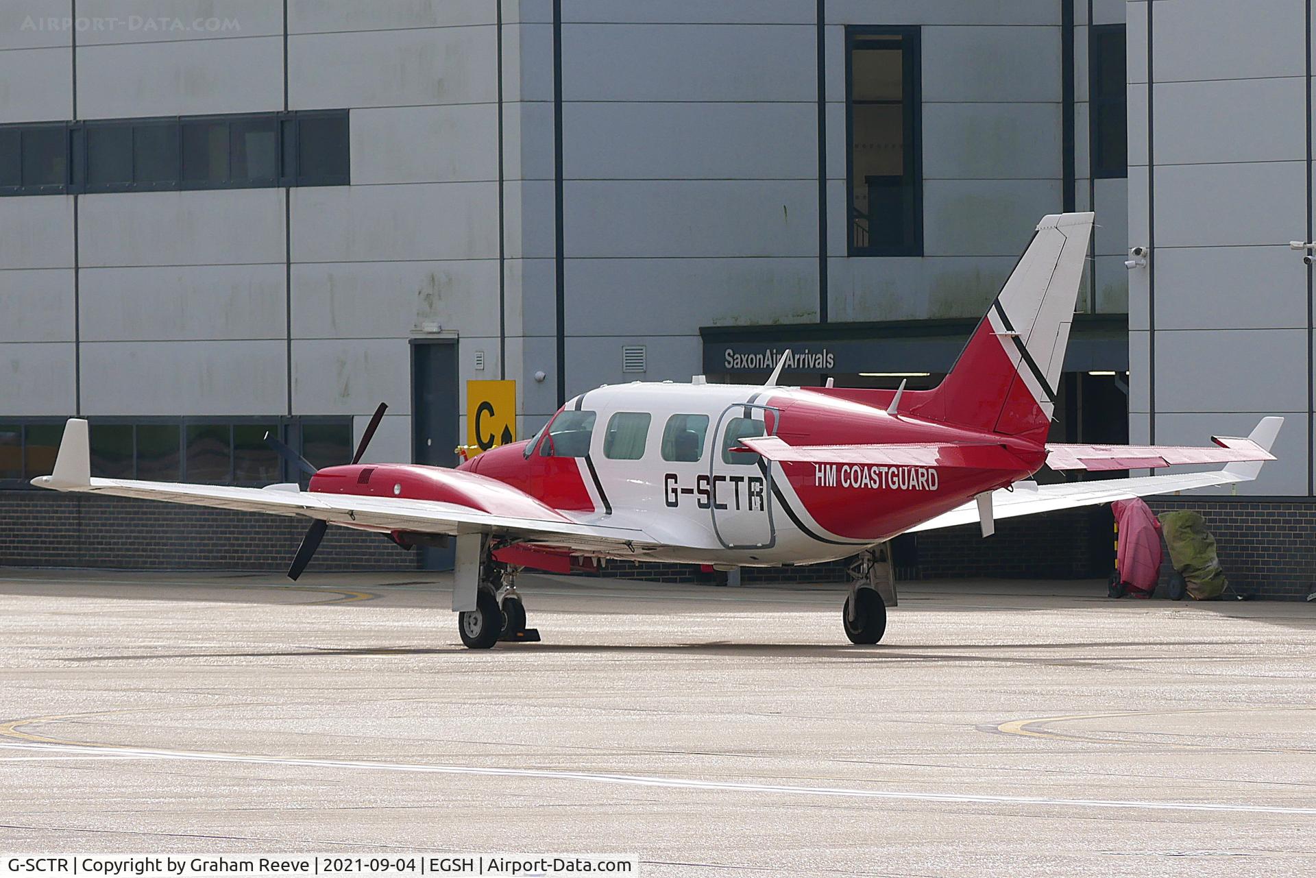 G-SCTR, 1979 Piper PA-31-310 Navajo Navajo C/N 31-7912112, Parked at Norwich.