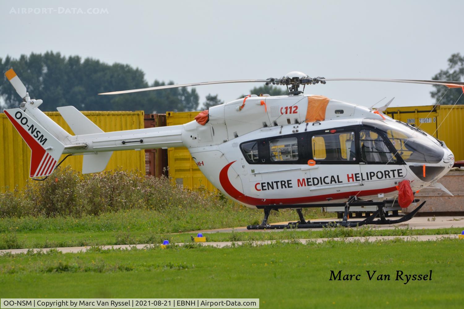 OO-NSM, 2011 Eurocopter EC-145 (BK-117C-2) C/N 9426, At Ostend.