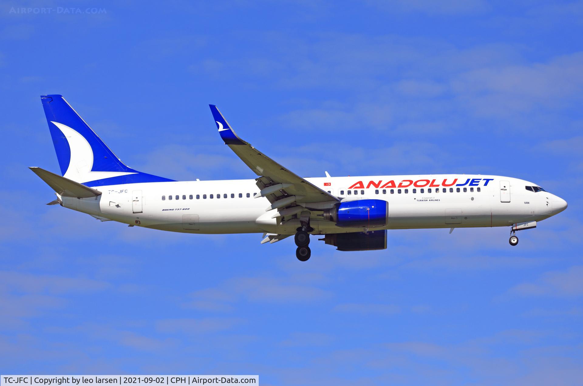 TC-JFC, 1998 Boeing 737-8F2 C/N 29765, Copenhagen 2.9.2021