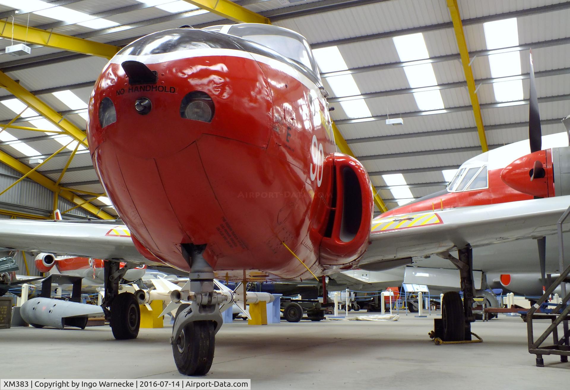 XM383, 1959 Hunting P-84 Jet Provost T.3A C/N PAC/W/6610, Hunting Percival P.84 Jet Provost T3A at the Newark Air Museum