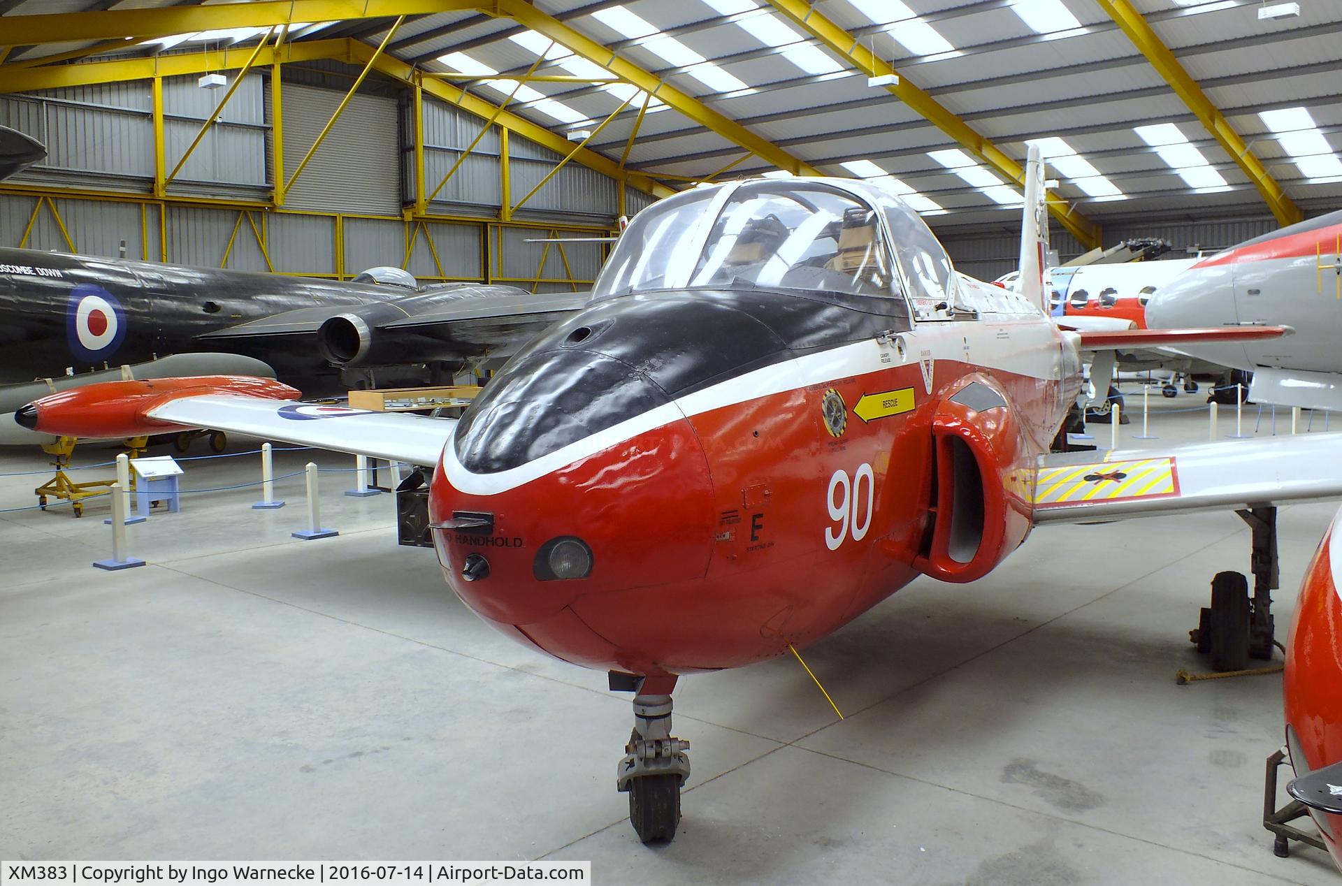XM383, 1959 Hunting P-84 Jet Provost T.3A C/N PAC/W/6610, Hunting Percival P.84 Jet Provost T3A at the Newark Air Museum