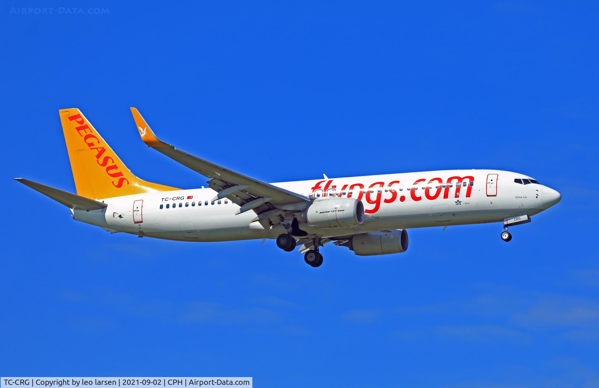 TC-CRG, 2018 Boeing 737-82R C/N 63705, Copenhagen 2.9.2021