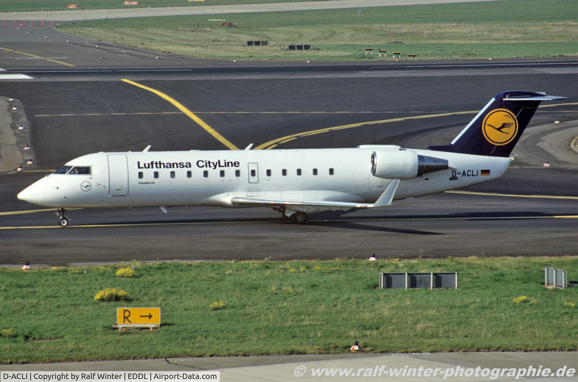D-ACLI, 1993 Canadair CRJ-200LR (CL-600-2B19) C/N 7019, Bombardier CRJ-100LR - Lufthansa CityLine - 7019 - D-ACLI - 1997 - DUS