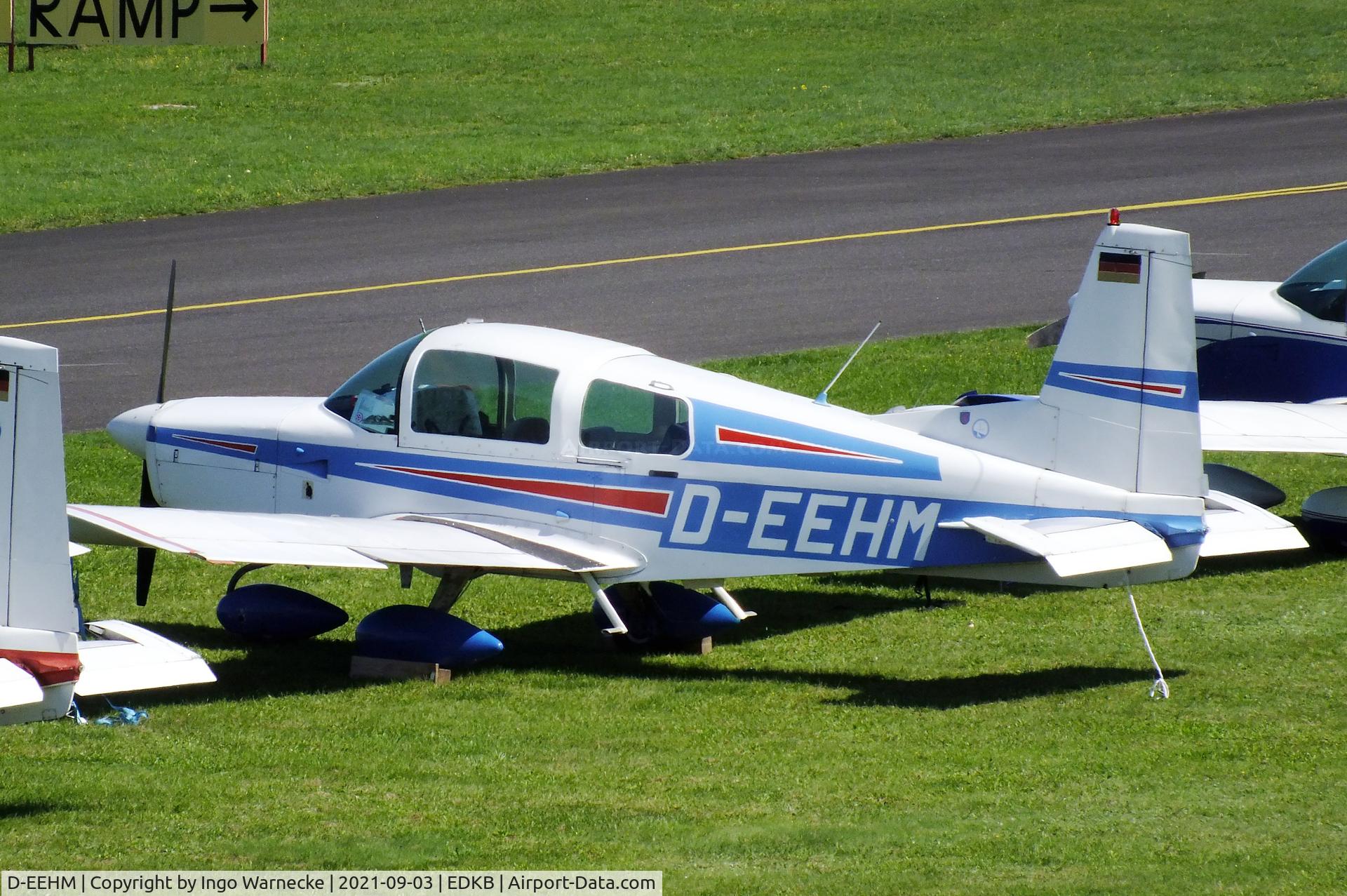 D-EEHM, 1973 Grumman American AA-5 Traveler C/N AA5-0318, Grumman American AA-5 Traveler at the 2021 Grumman Fly-in at Bonn-Hangelar airfield