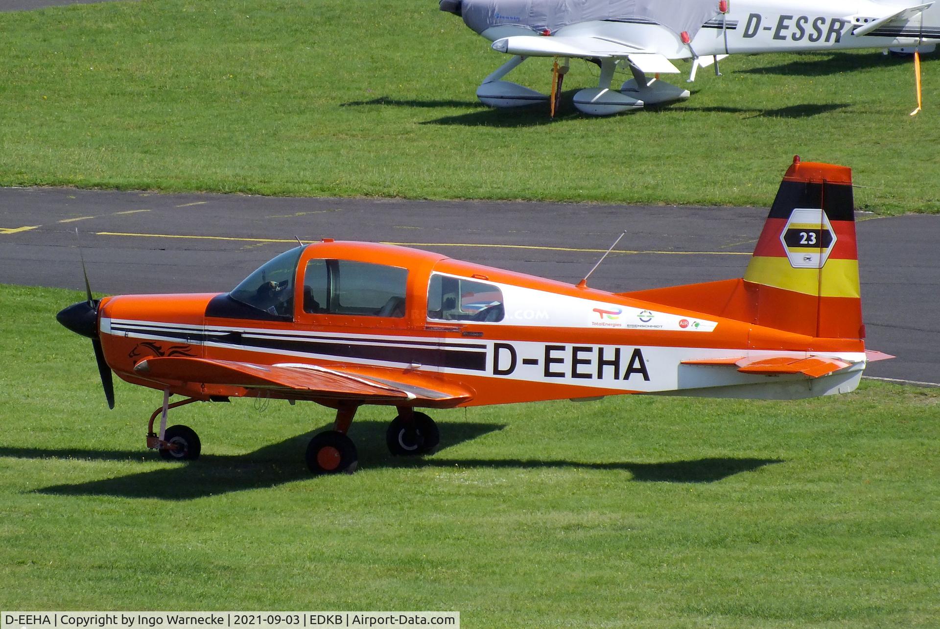 D-EEHA, 1972 Grumman American AA-5 Traveler Traveler C/N 031, Grumman American AA-5 Traveler at the 2021 Grumman Fly-in at Bonn-Hangelar airfield