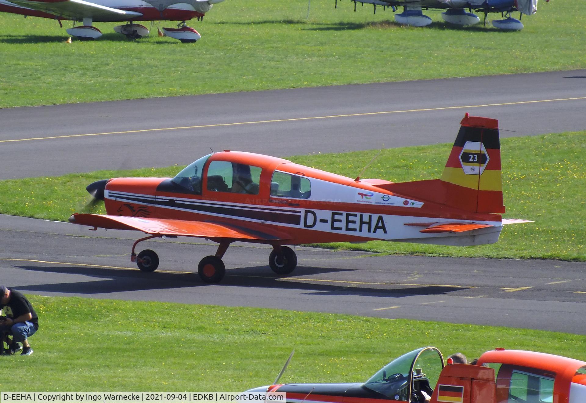 D-EEHA, 1972 Grumman American AA-5 Traveler Traveler C/N 031, Grumman American AA-5 Traveler at the 2021 Grumman Fly-in at Bonn-Hangelar airfield