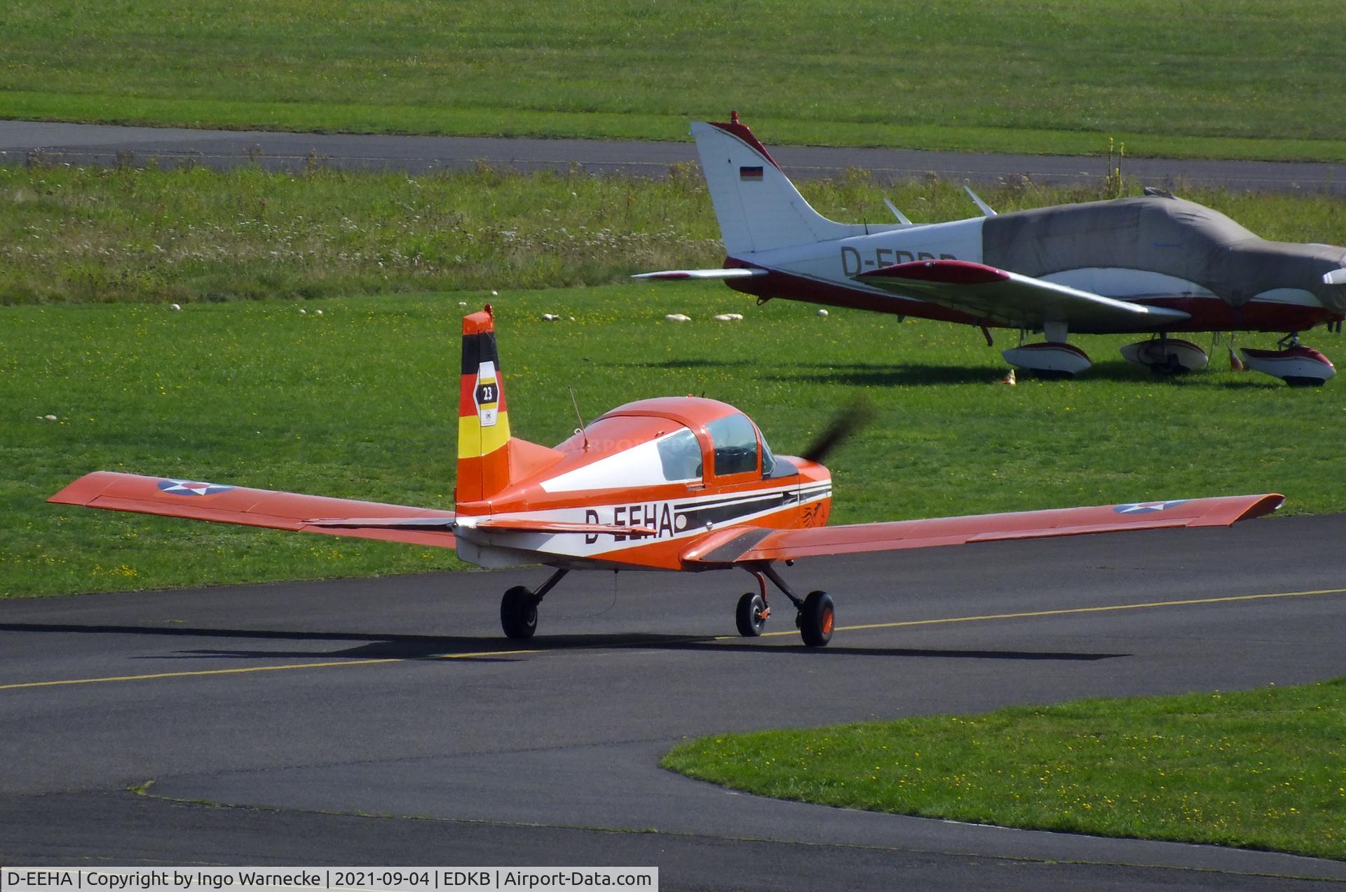 D-EEHA, 1972 Grumman American AA-5 Traveler Traveler C/N 031, Grumman American AA-5 Traveler at the 2021 Grumman Fly-in at Bonn-Hangelar airfield