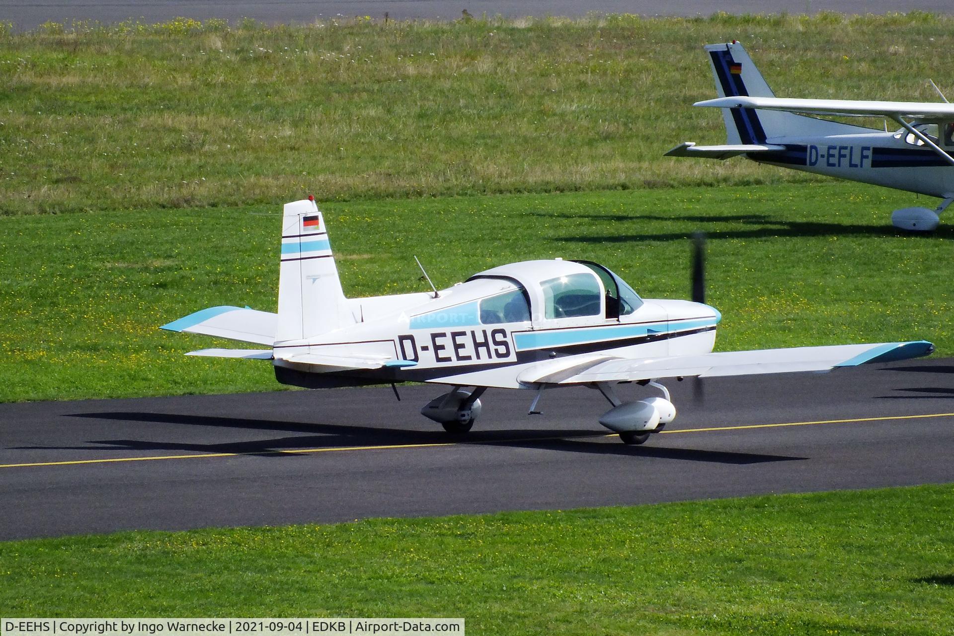 D-EEHS, 1974 Grumman American AA-5 Traveler Traveler C/N AA5-0411, Grumman American AA-5 Traveler at the 2021 Grumman Fly-in at Bonn-Hangelar airfield