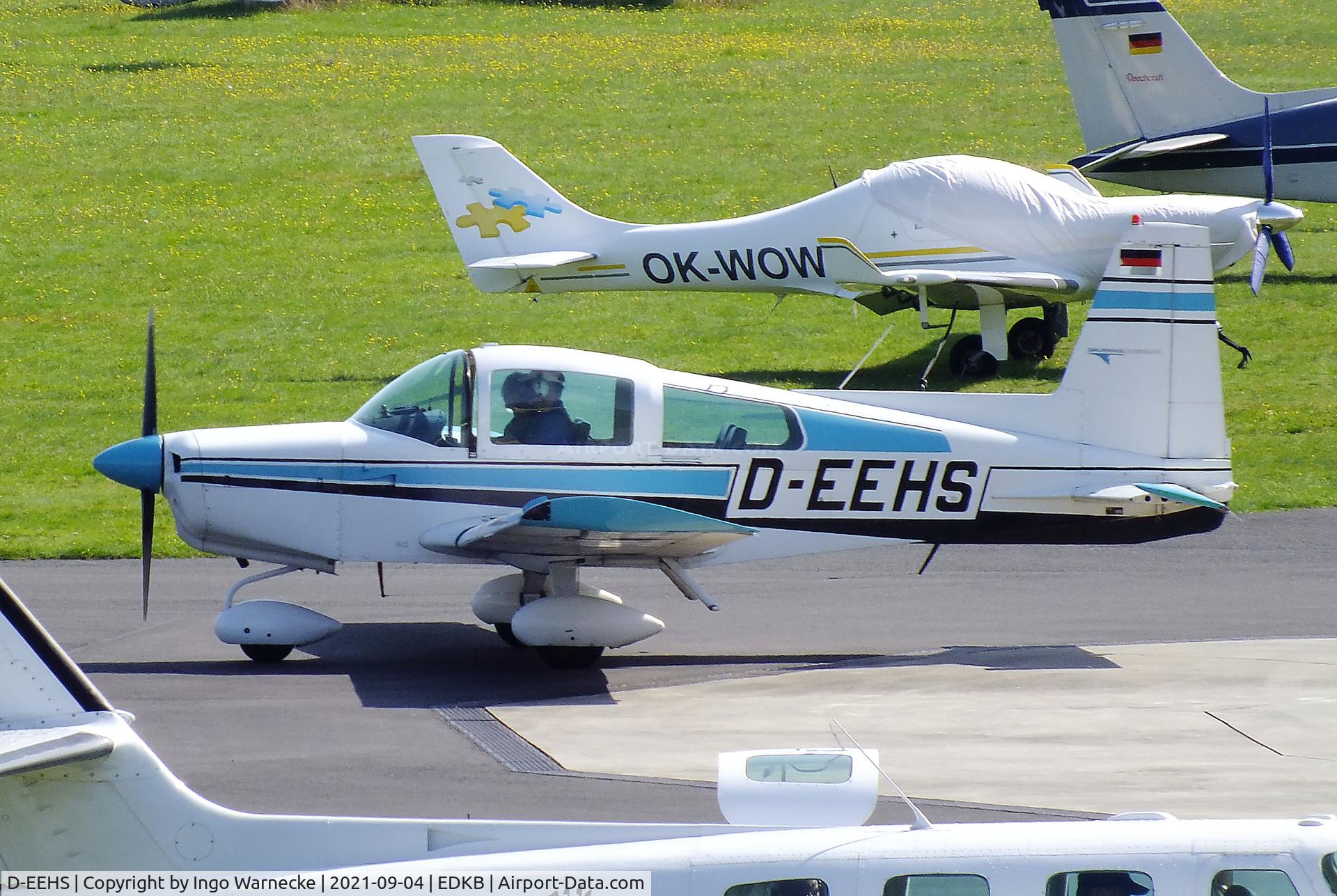 D-EEHS, 1974 Grumman American AA-5 Traveler Traveler C/N AA5-0411, Grumman American AA-5 Traveler at the 2021 Grumman Fly-in at Bonn-Hangelar airfield