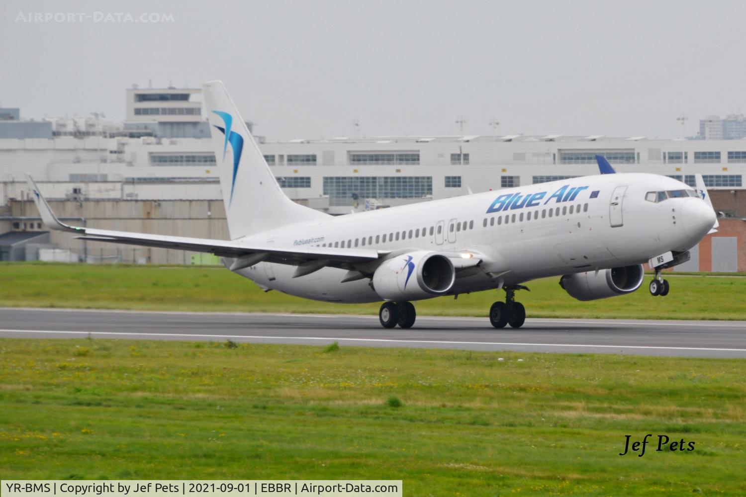 YR-BMS, 2006 Boeing 737-8Q8 C/N 30702, Departing Brussels Airport.