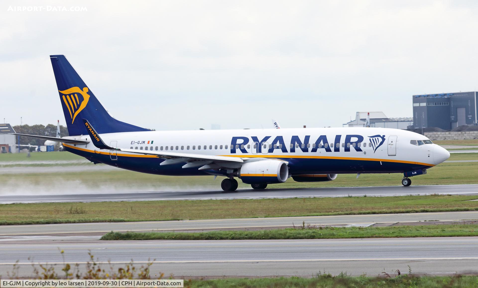 EI-GJM, 2018 Boeing 737-800 C/N 44827, Copenhagen 30.9.2019
