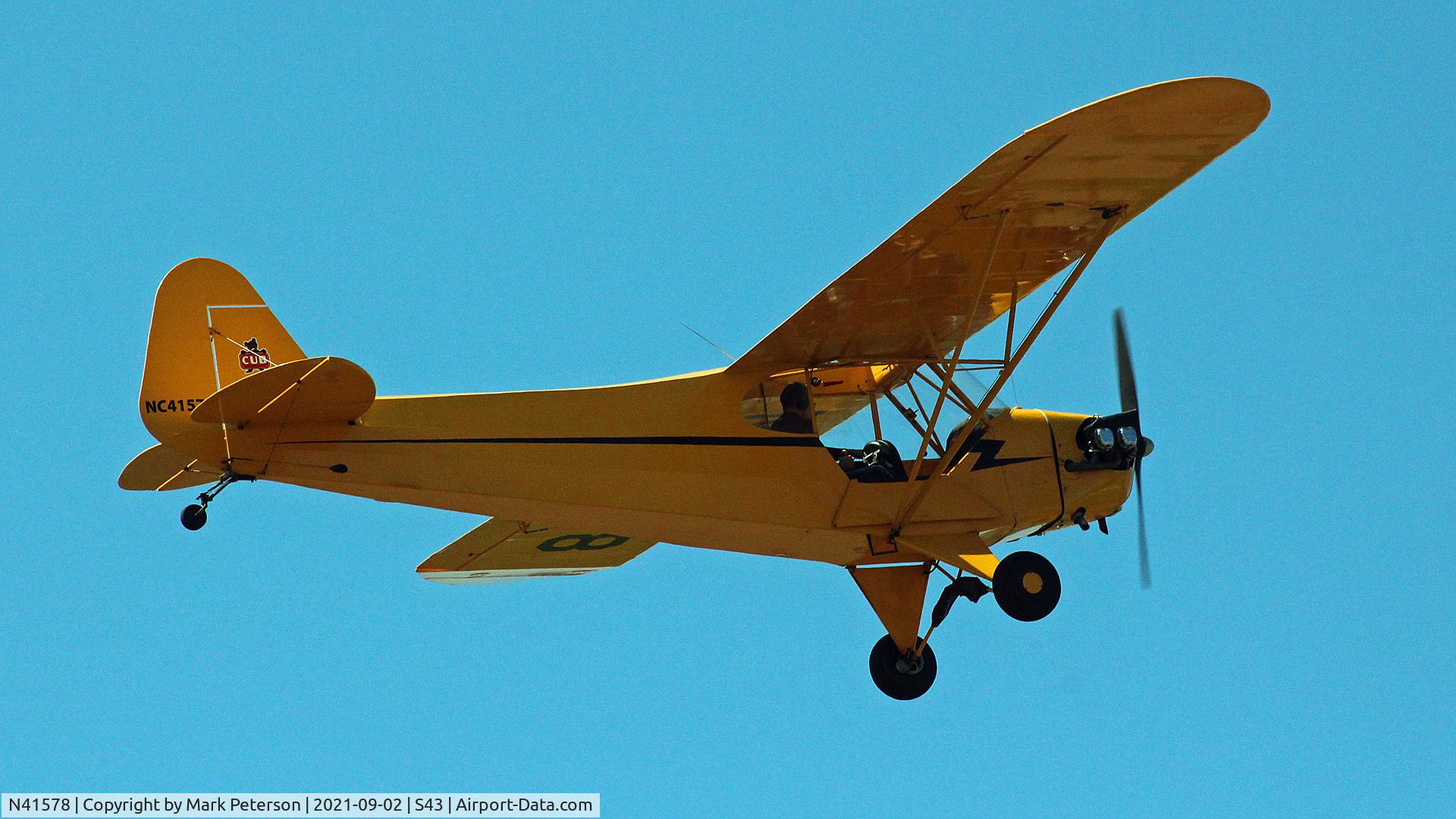N41578, 1942 Piper J3C-65 Cub C/N 8183, Harvey Field
