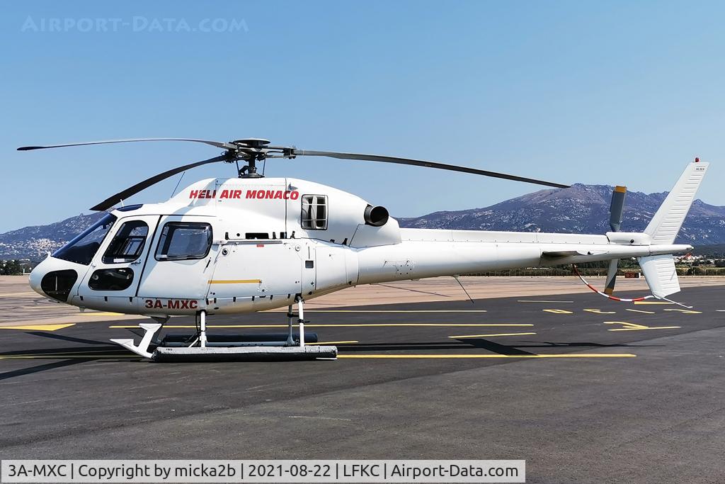 3A-MXC, 2002 Eurocopter AS-355N Ecureuil 2 C/N 5699, Parked