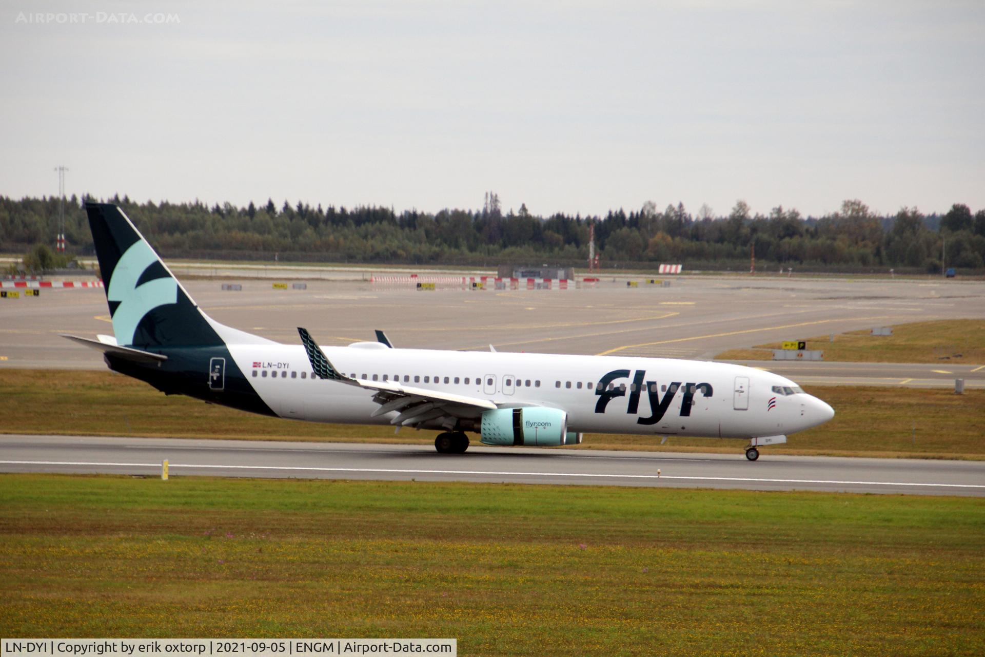 LN-DYI, 2010 Boeing 737-8JP C/N 40866, LN-DYI in OSL