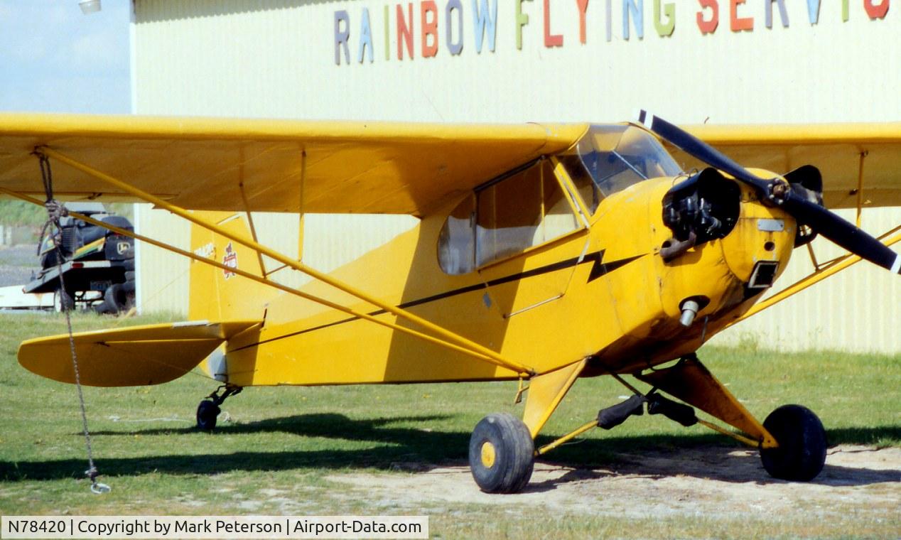 N78420, 1947 Piper J3C-65 Cub C/N 23159, Piper Cub before restoration