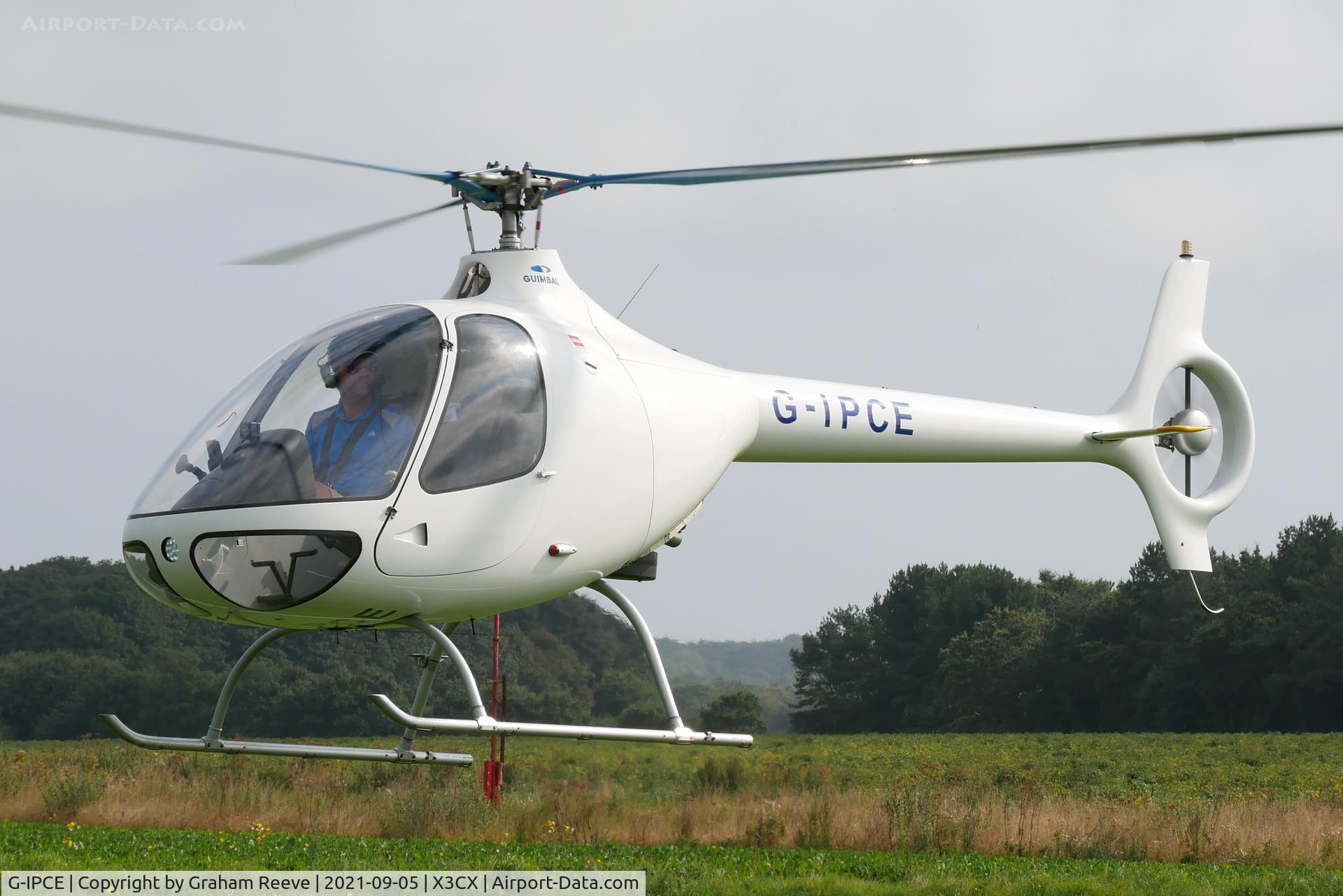 G-IPCE, 2011 Guimbal Cabri G2 C/N 1027, Departing from Northrepps.