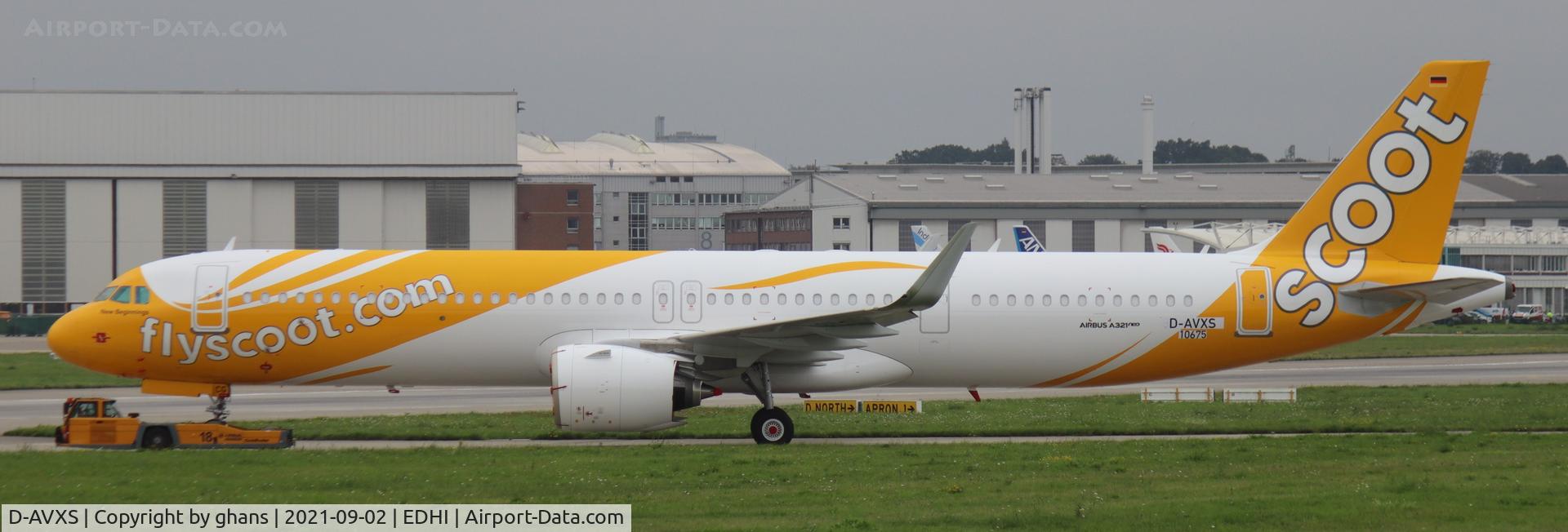 D-AVXS, 2021 Airbus A321-271NX C/N 10675, to become 9V-NCG