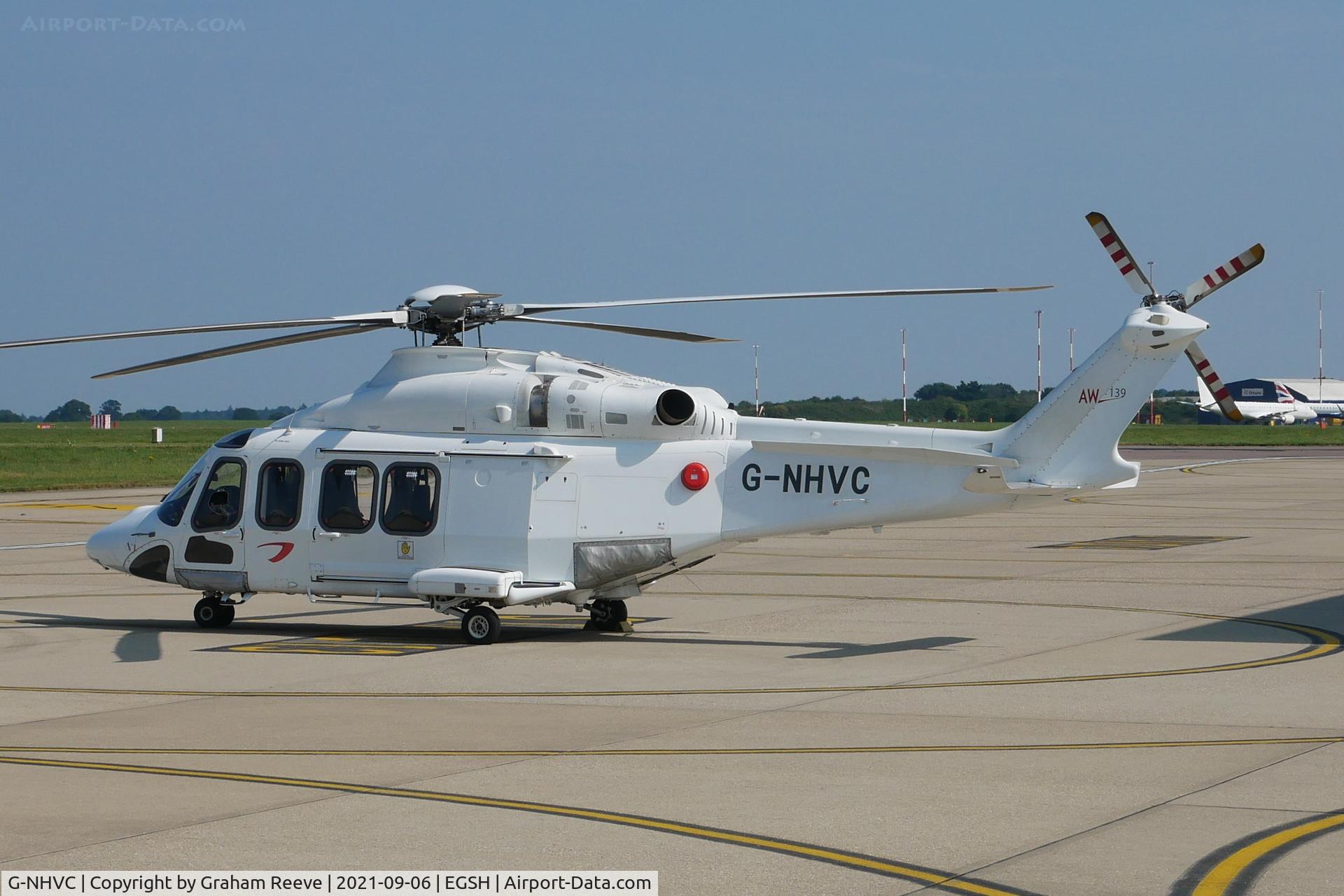 G-NHVC, 2015 AgustaWestland AW-139 C/N 31704, Parked at Norwich.