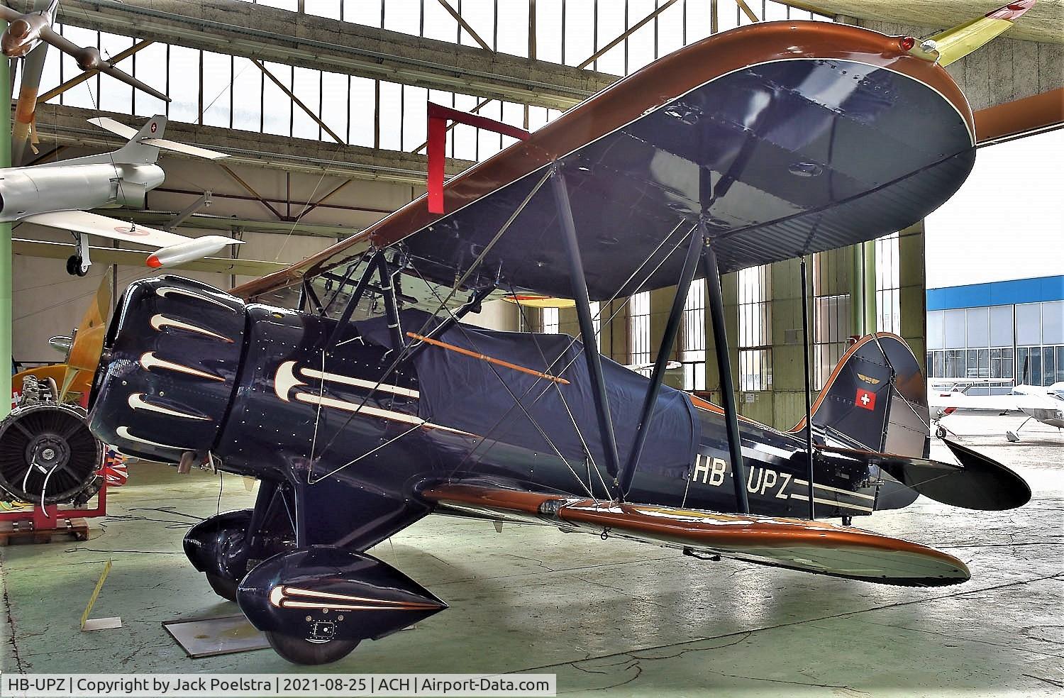 HB-UPZ, 1993 Classic Aircraft Corp WACO YMF C/N F5C-055, On display at the FFA Museum Altenrhein